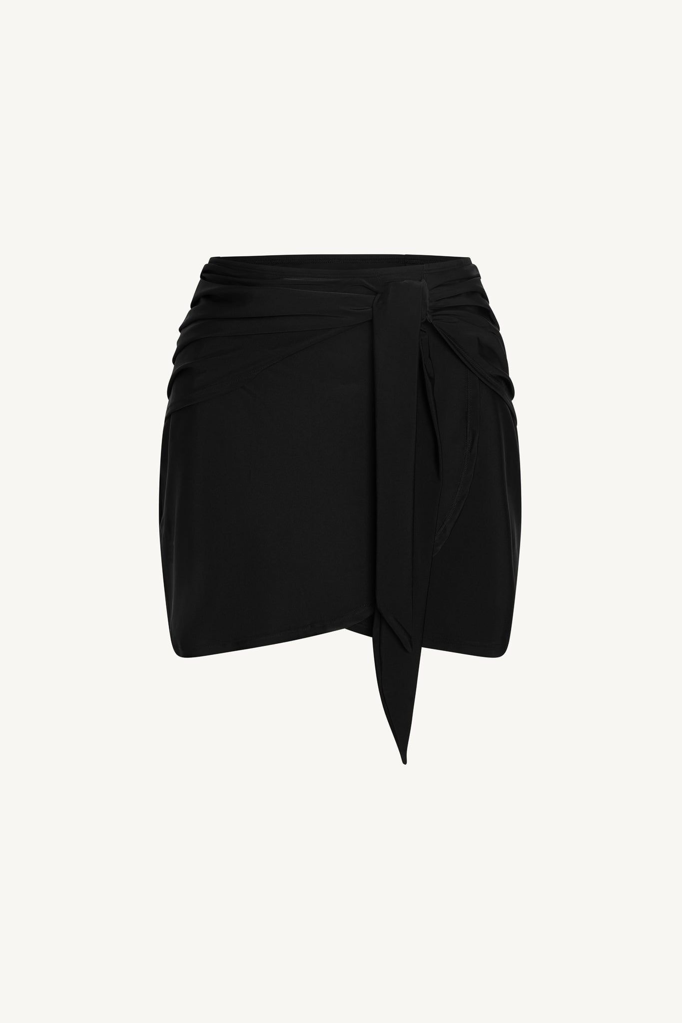 Tie Wrap Swim Skirt - Black Swim Veiled