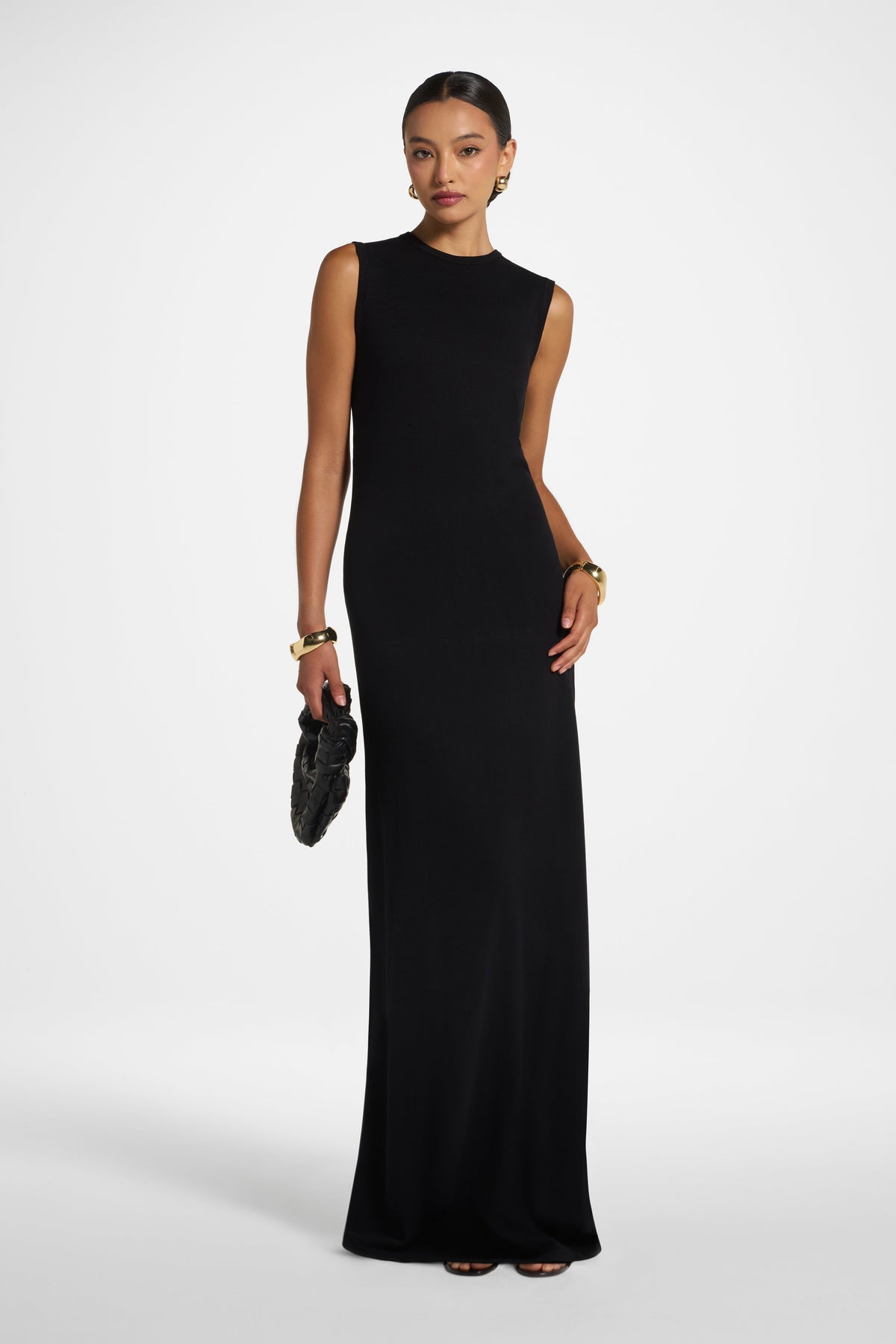 Viscose Knit Tank Dress - Black Dress Veiled