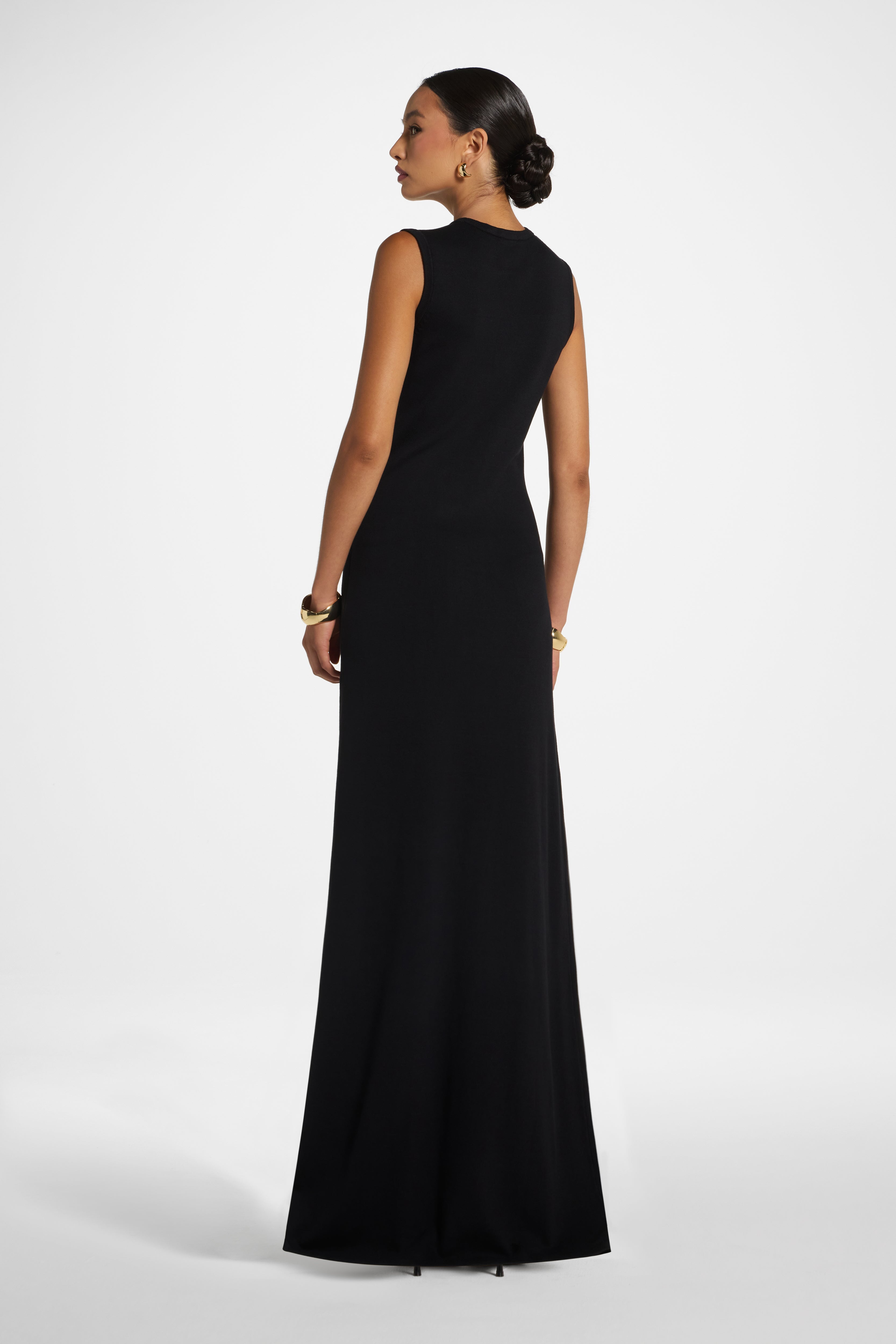 Viscose Knit Tank Dress - Black Dress Veiled