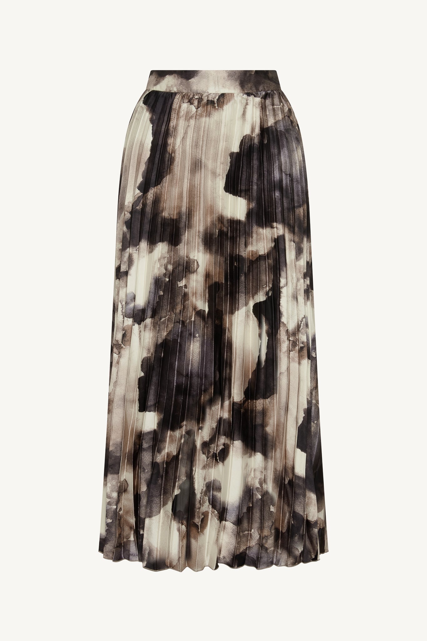 Watercolor Pleated Maxi Skirt - Mauve Abayas Veiled