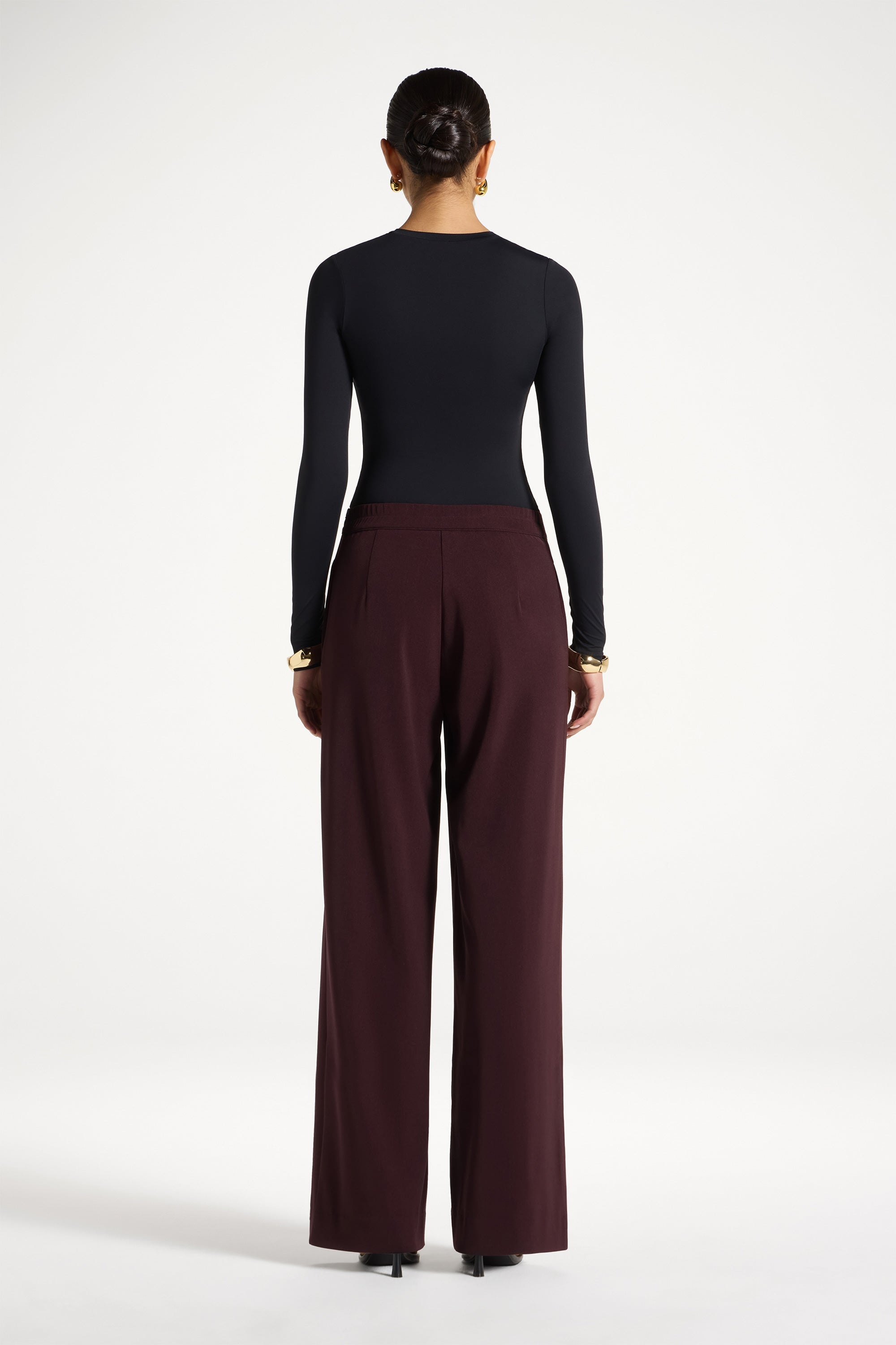 Wide Leg Pants - Chocolate Truffle Abayas Veiled