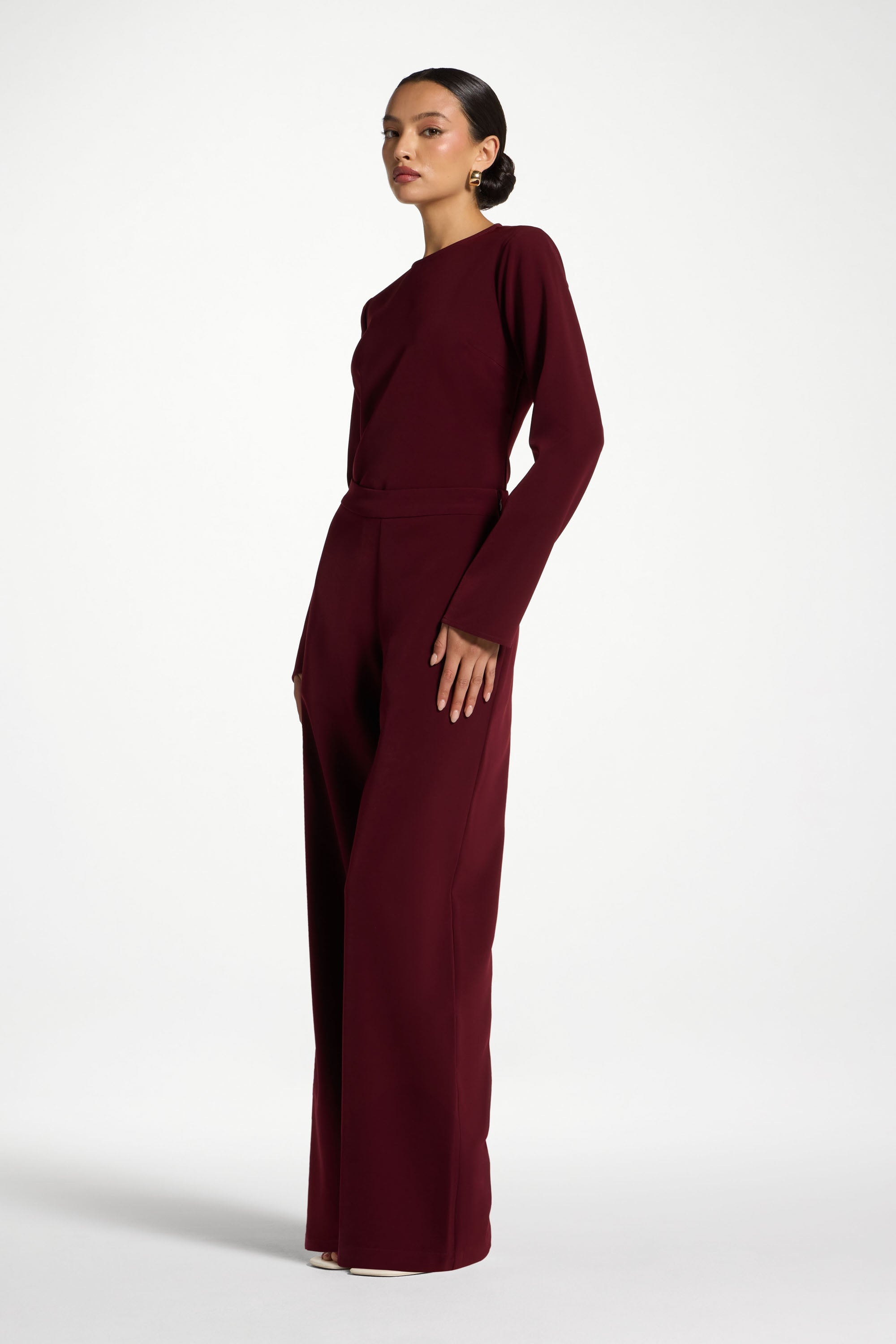 Wide Leg Pants - Fig Abayas Veiled