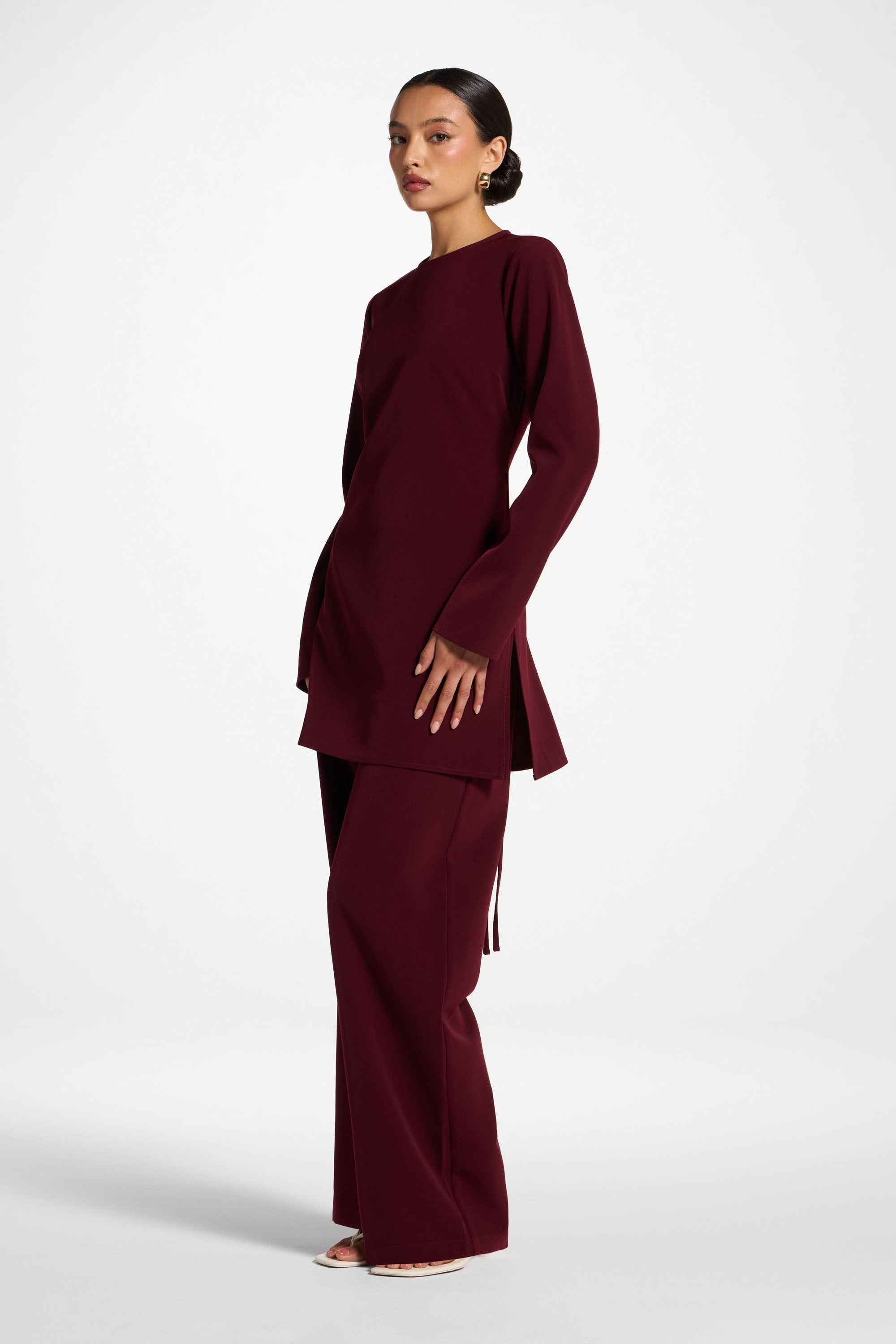 Wide Leg Pants - Fig Abayas Veiled