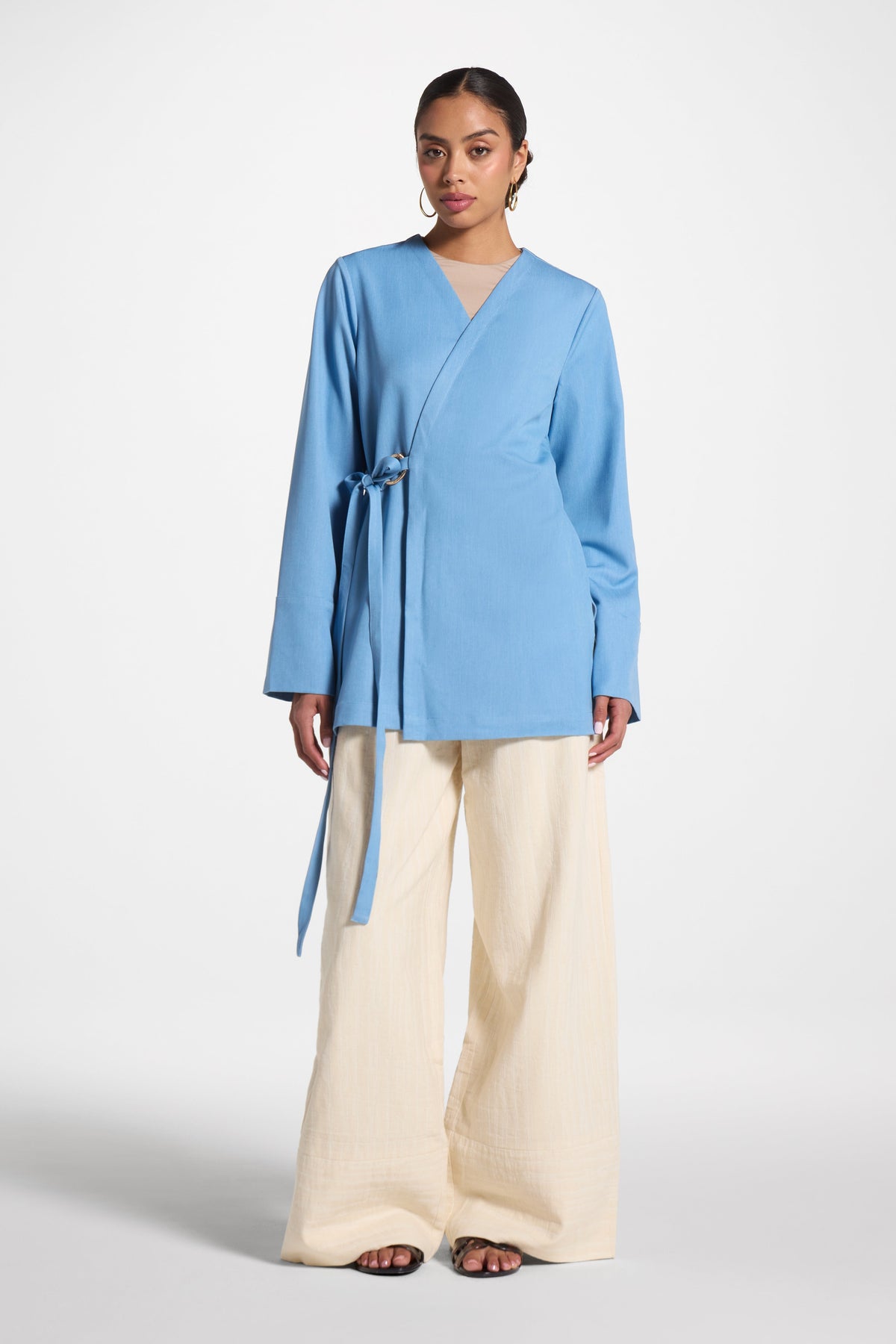 Wrap Top - Denim Abayas Veiled