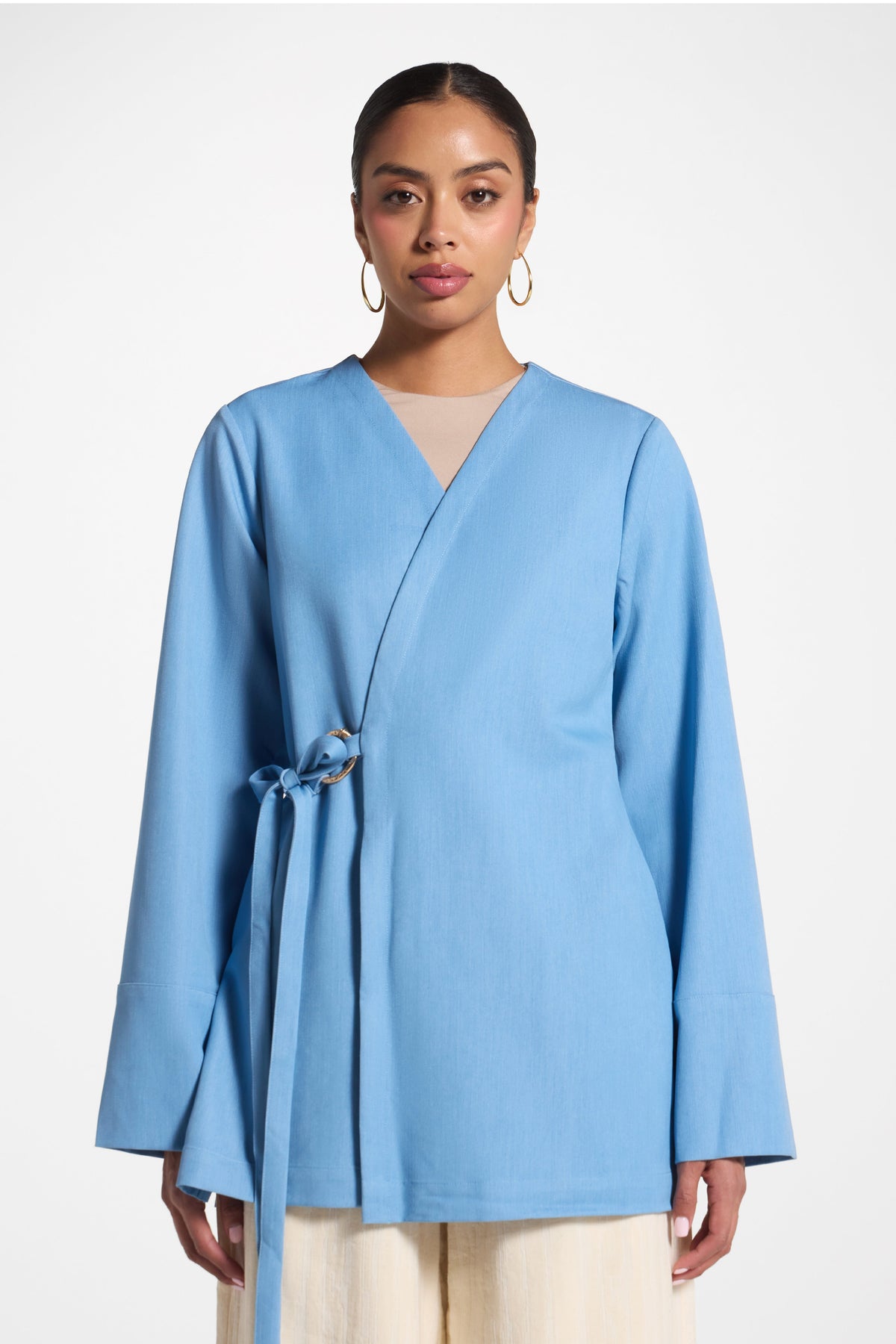 Wrap Top - Denim Abayas Veiled