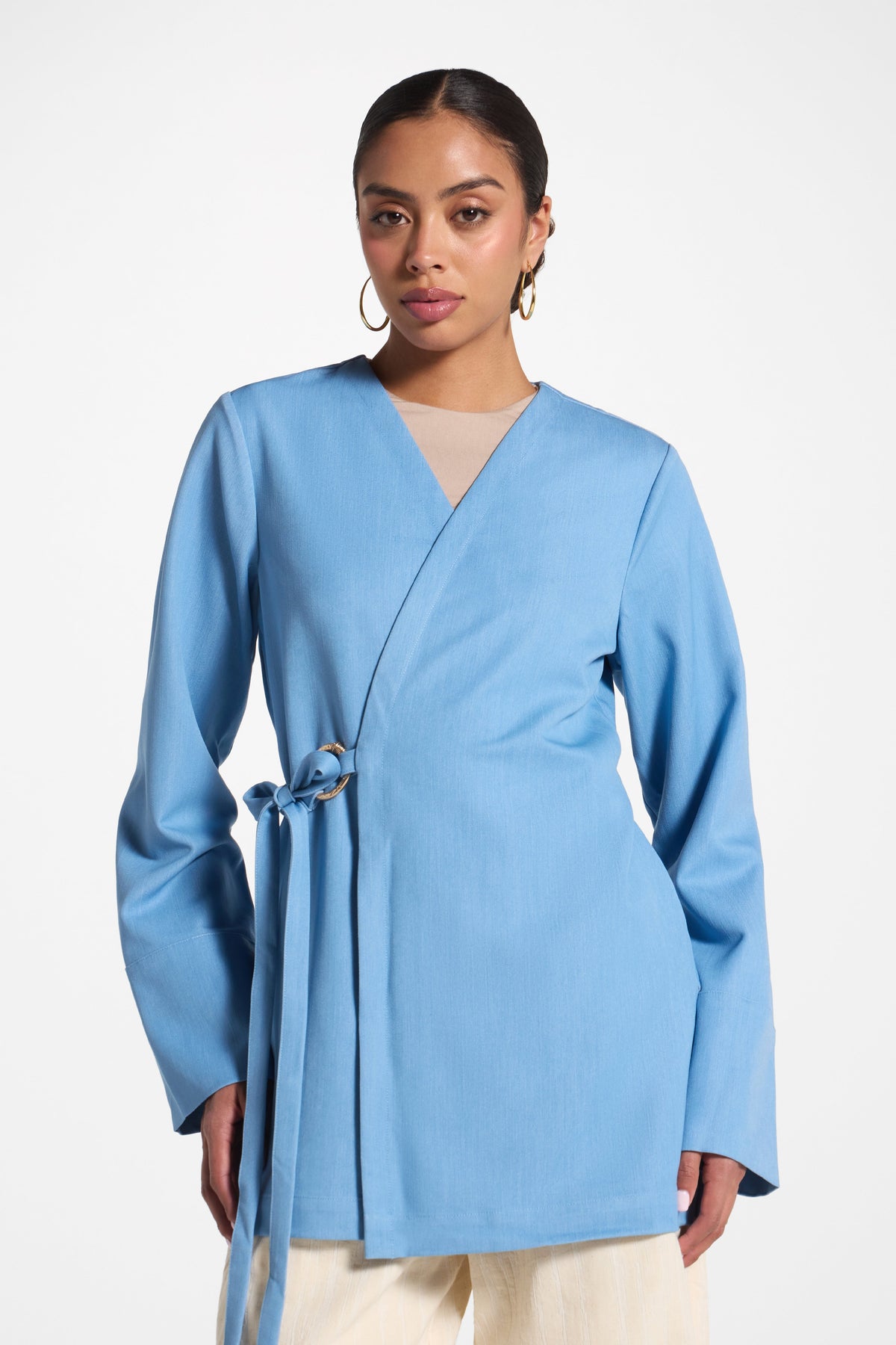 Wrap Top - Denim Abayas Veiled