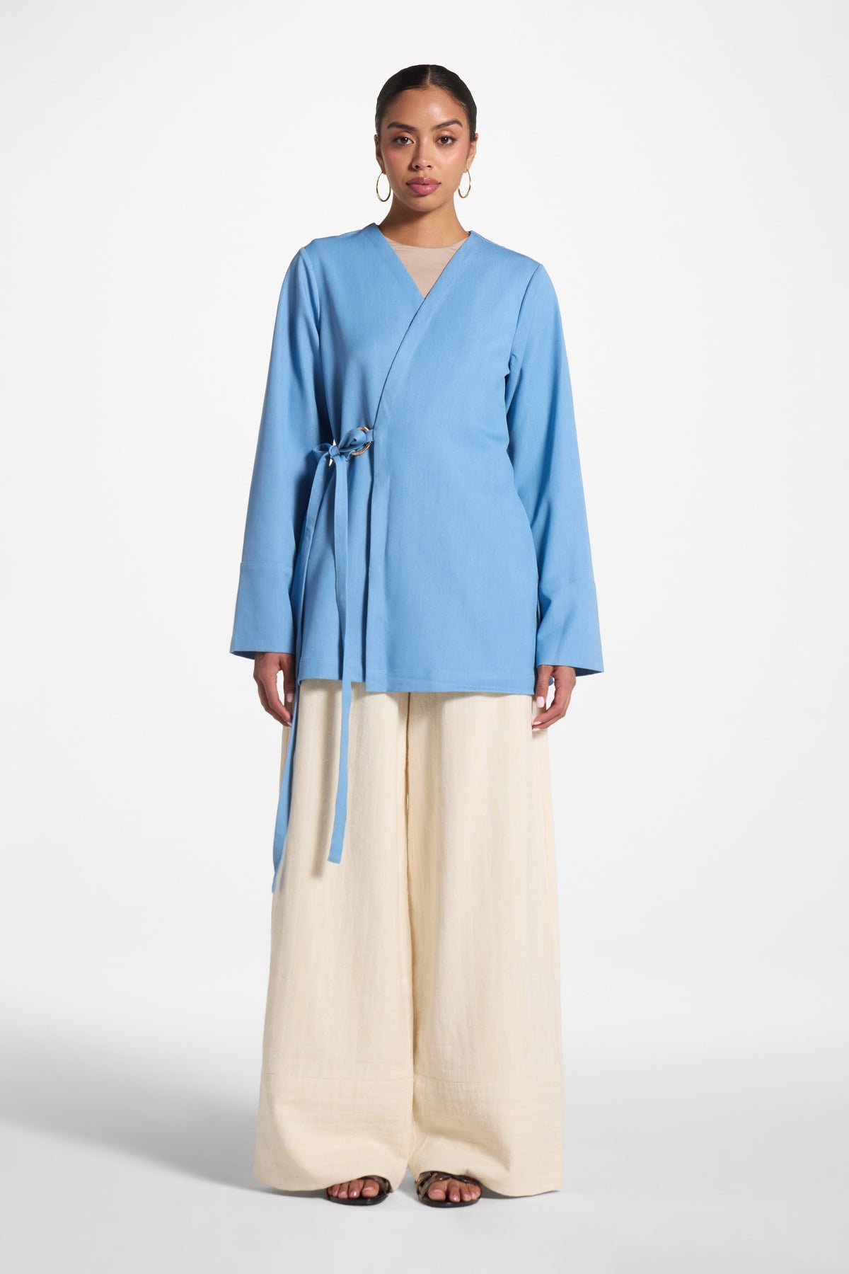 Wrap Top - Denim Abayas Veiled