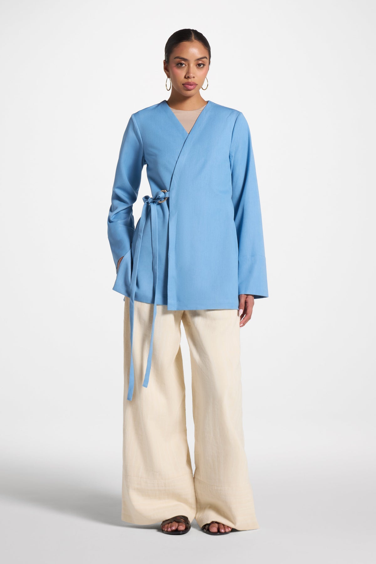 Wrap Top - Denim Abayas Veiled