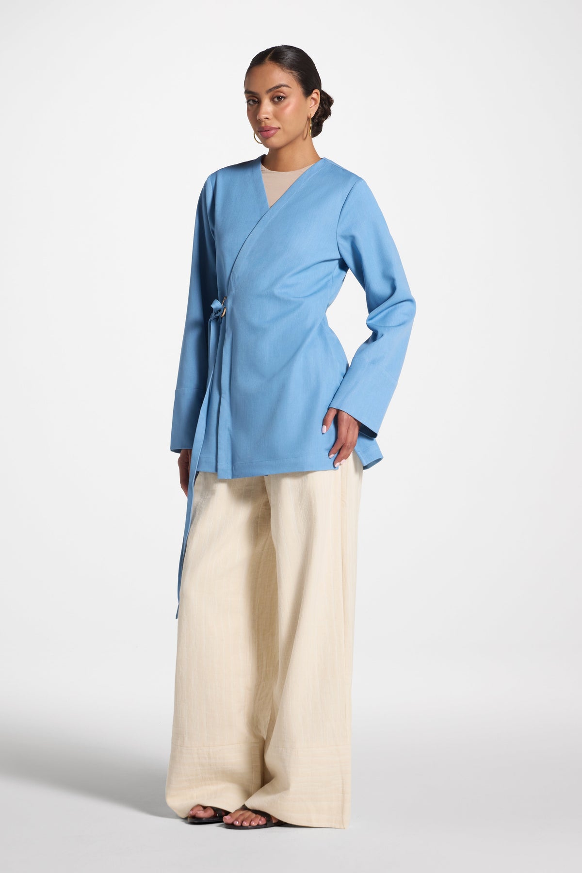 Wrap Top - Denim Abayas Veiled
