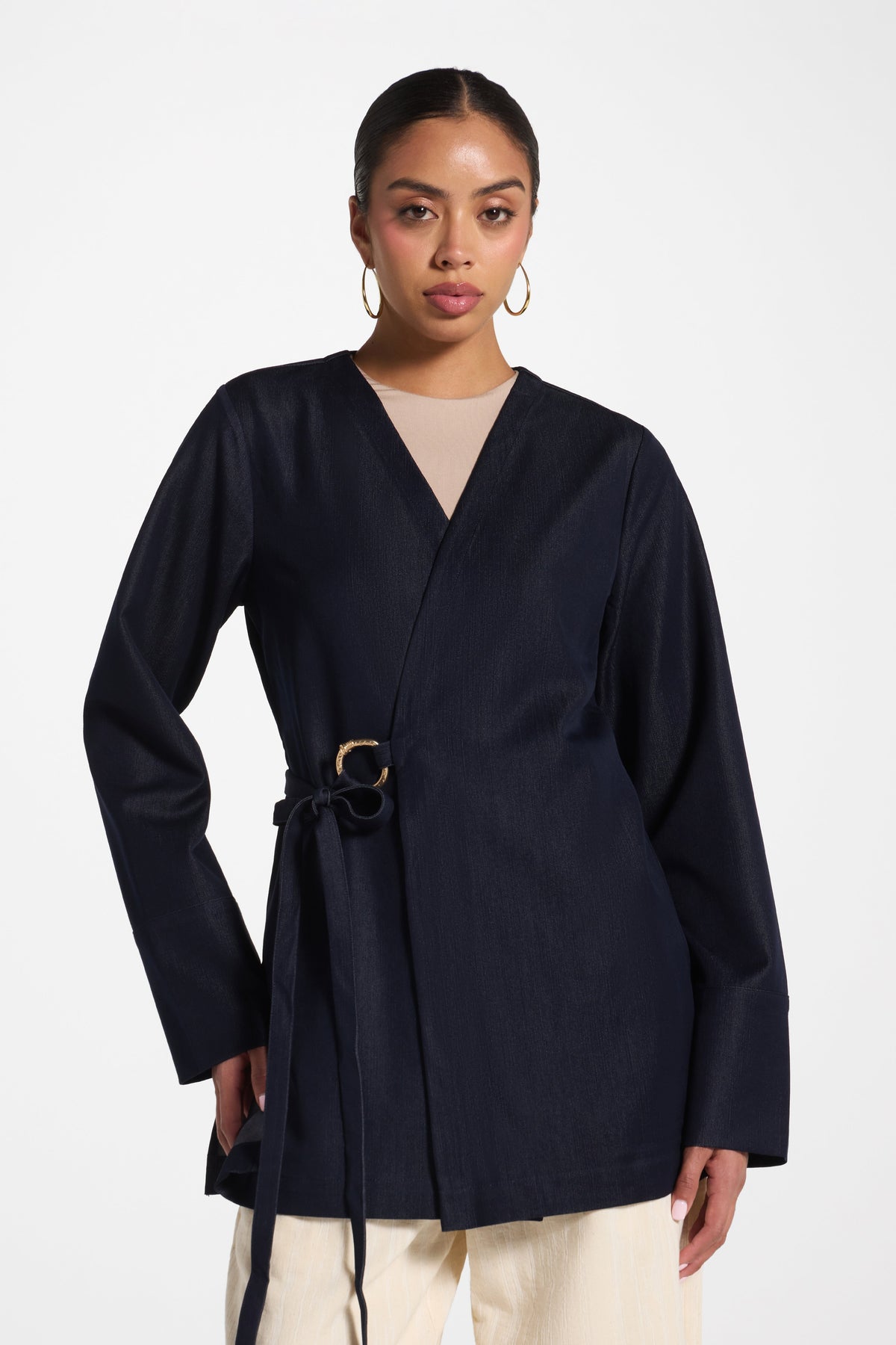 Wrap Top - Ink Abayas Veiled