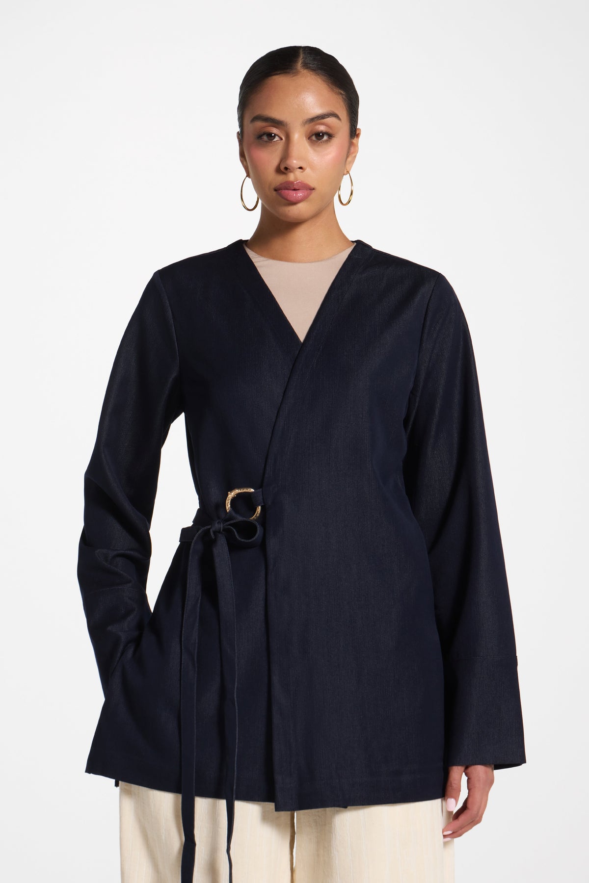 Wrap Top - Ink Abayas Veiled