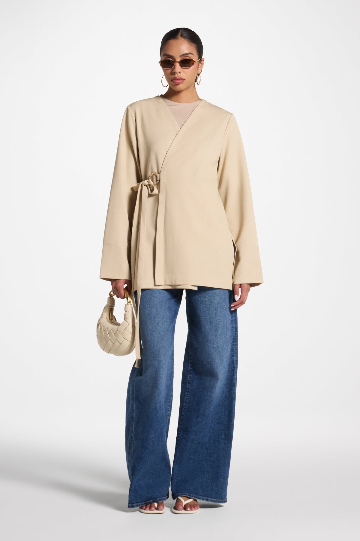 Wrap Top - Sand Abayas Veiled