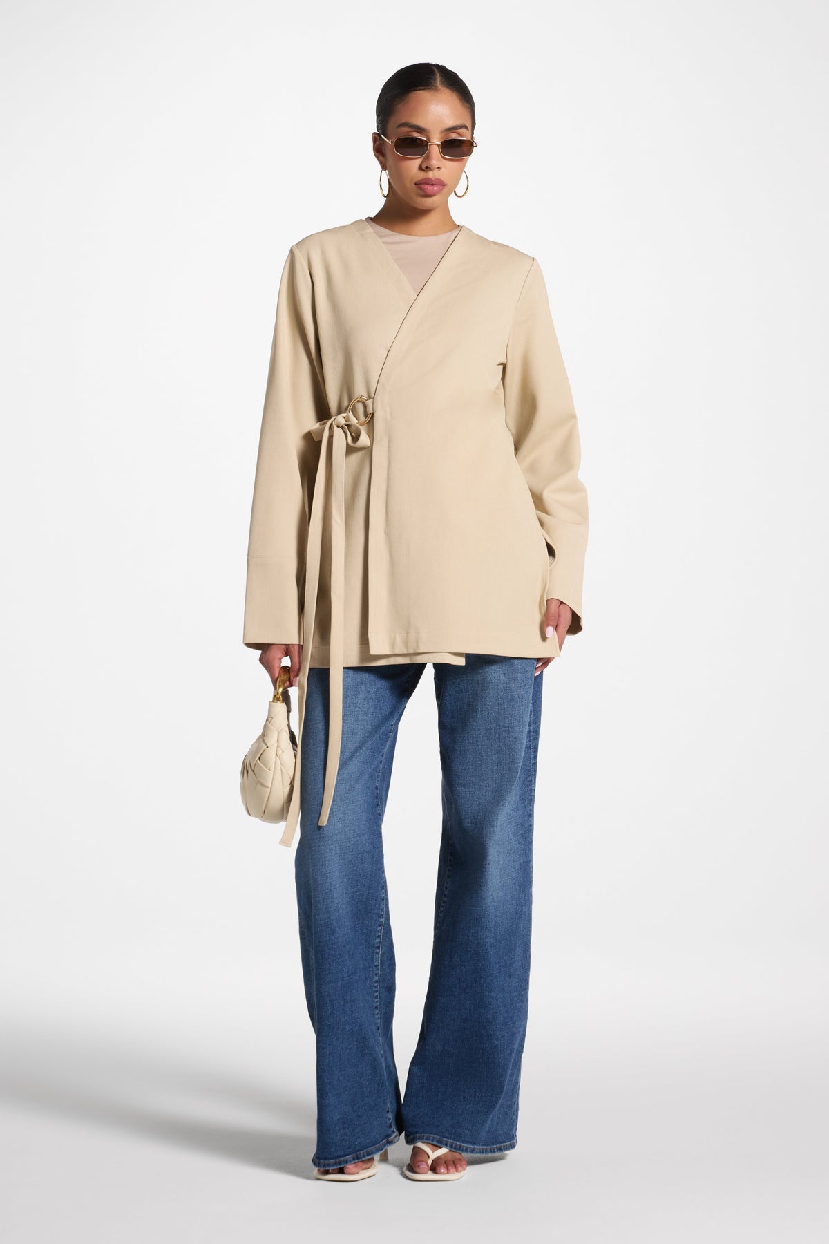 Wrap Top - Sand Abayas Veiled
