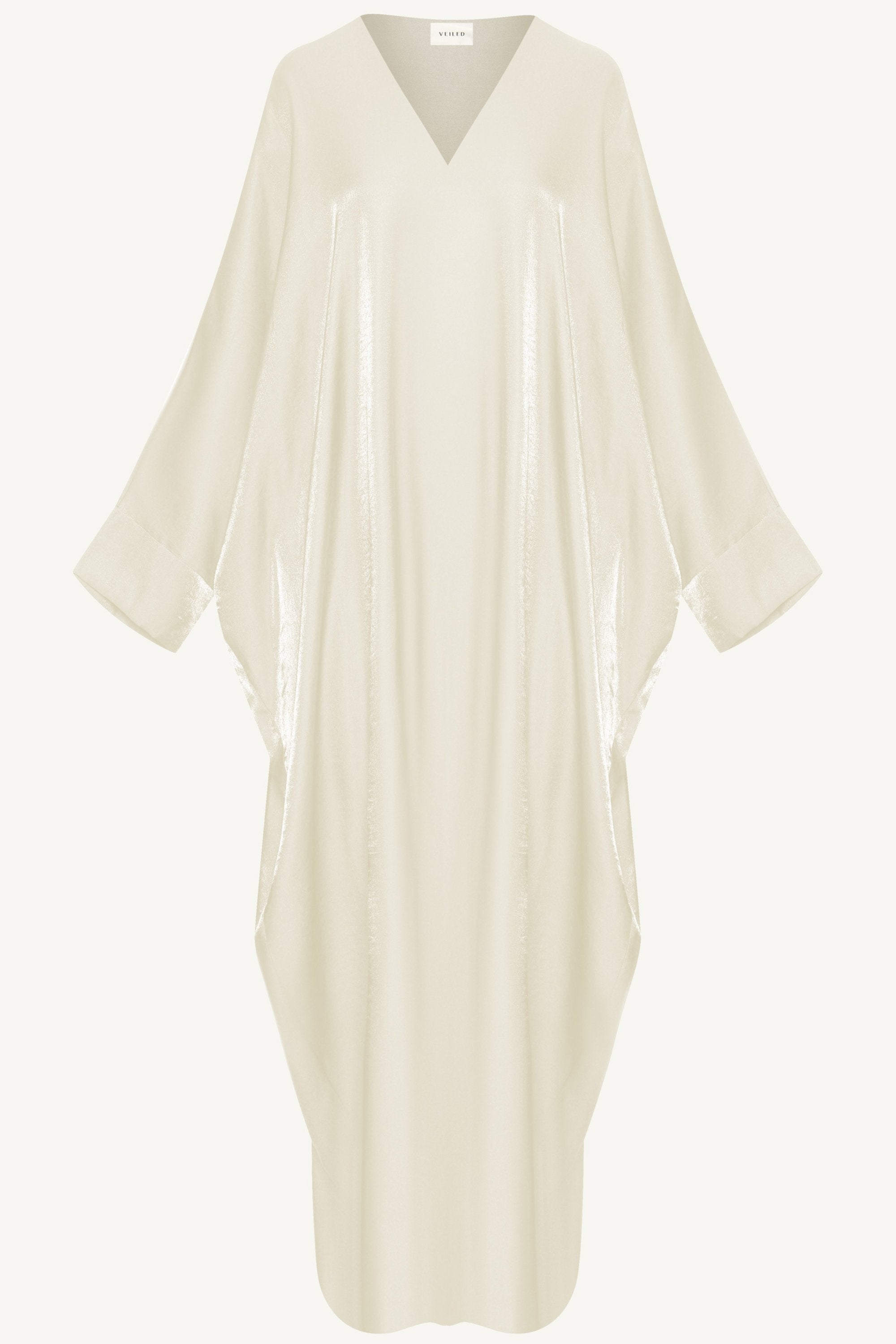 Zara Satin Open Abaya - Moonlight Abayas Veiled