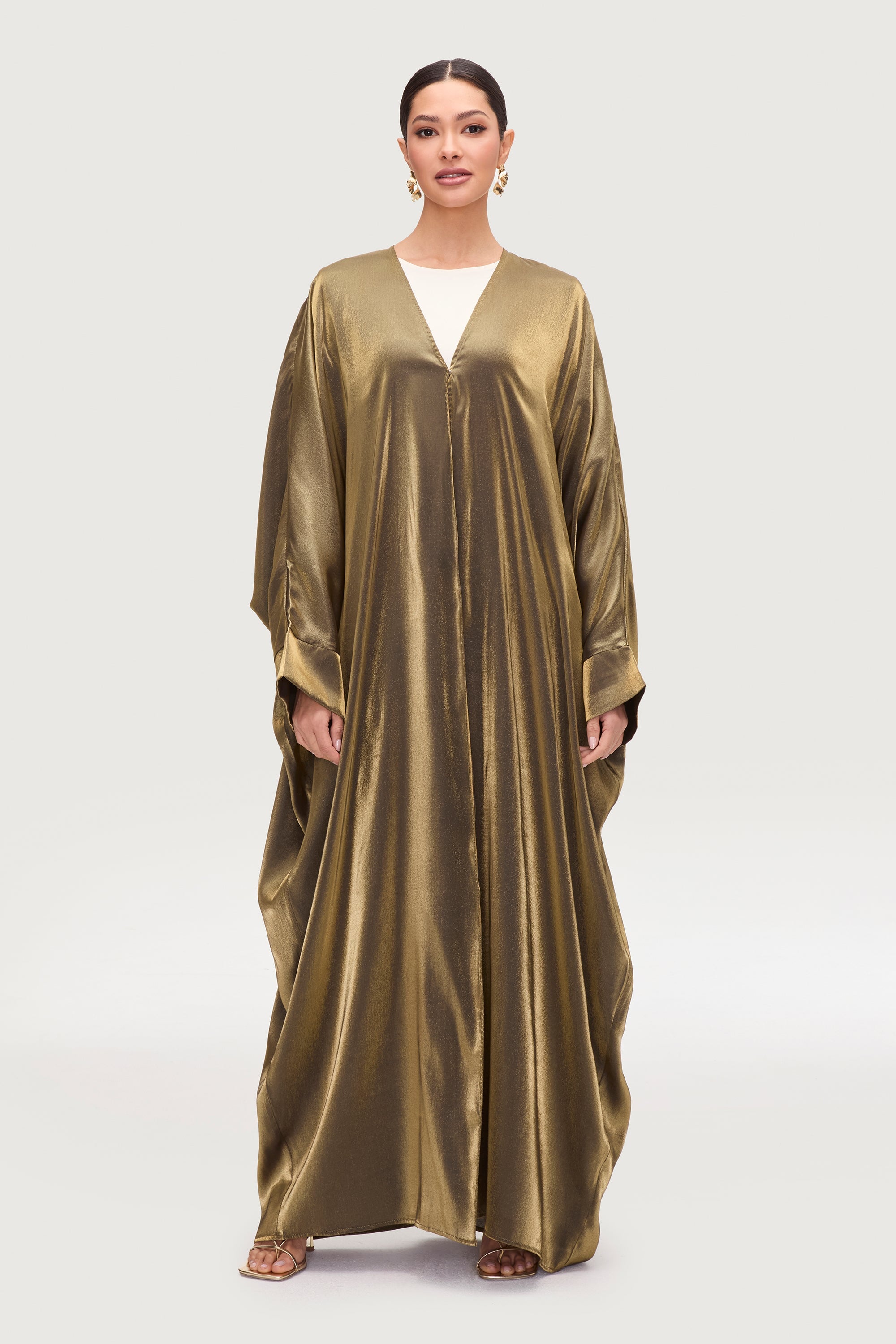 Zara Satin Open Abaya - Zaytoon Abayas Veiled