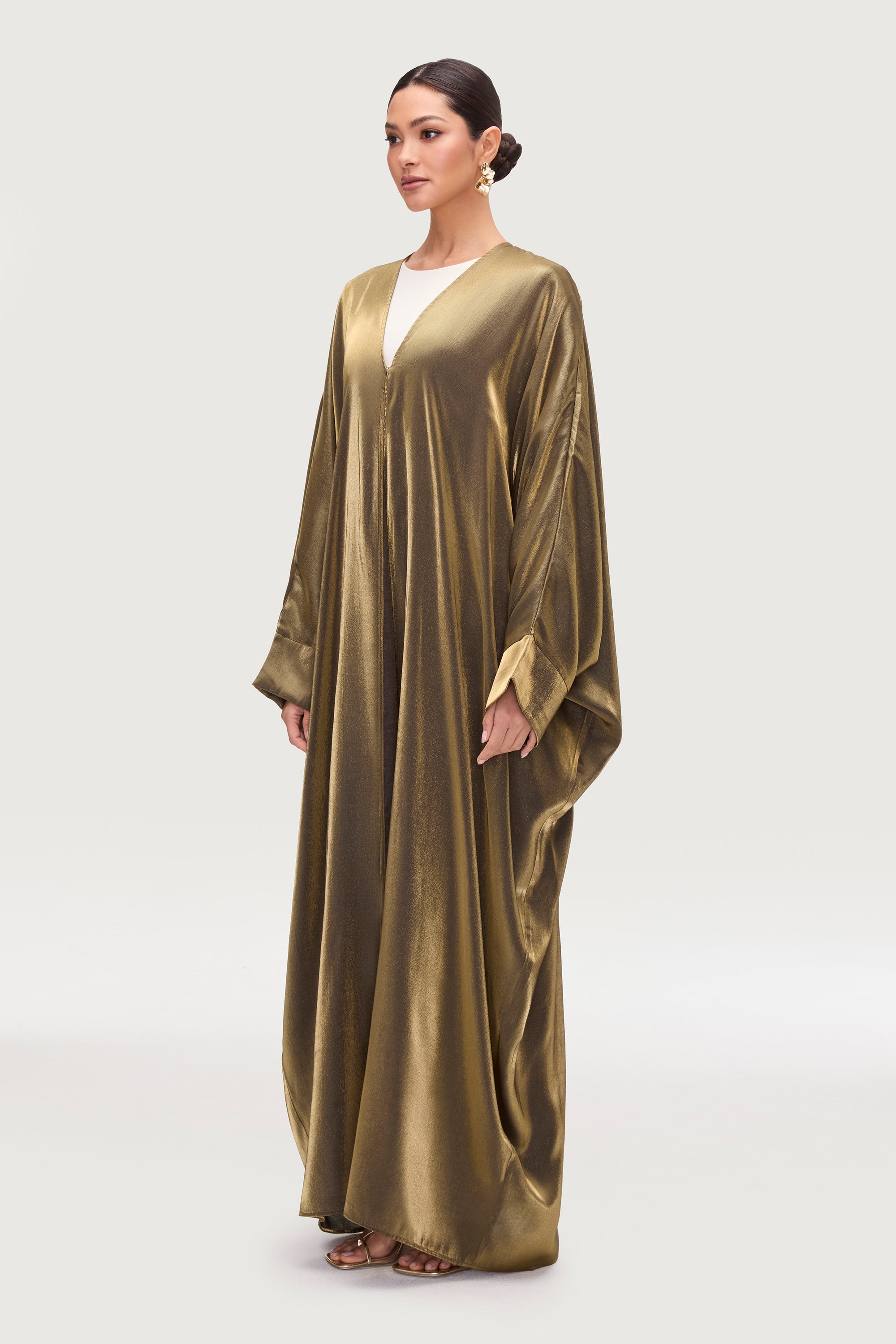 Zara Satin Open Abaya - Zaytoon Abayas Veiled