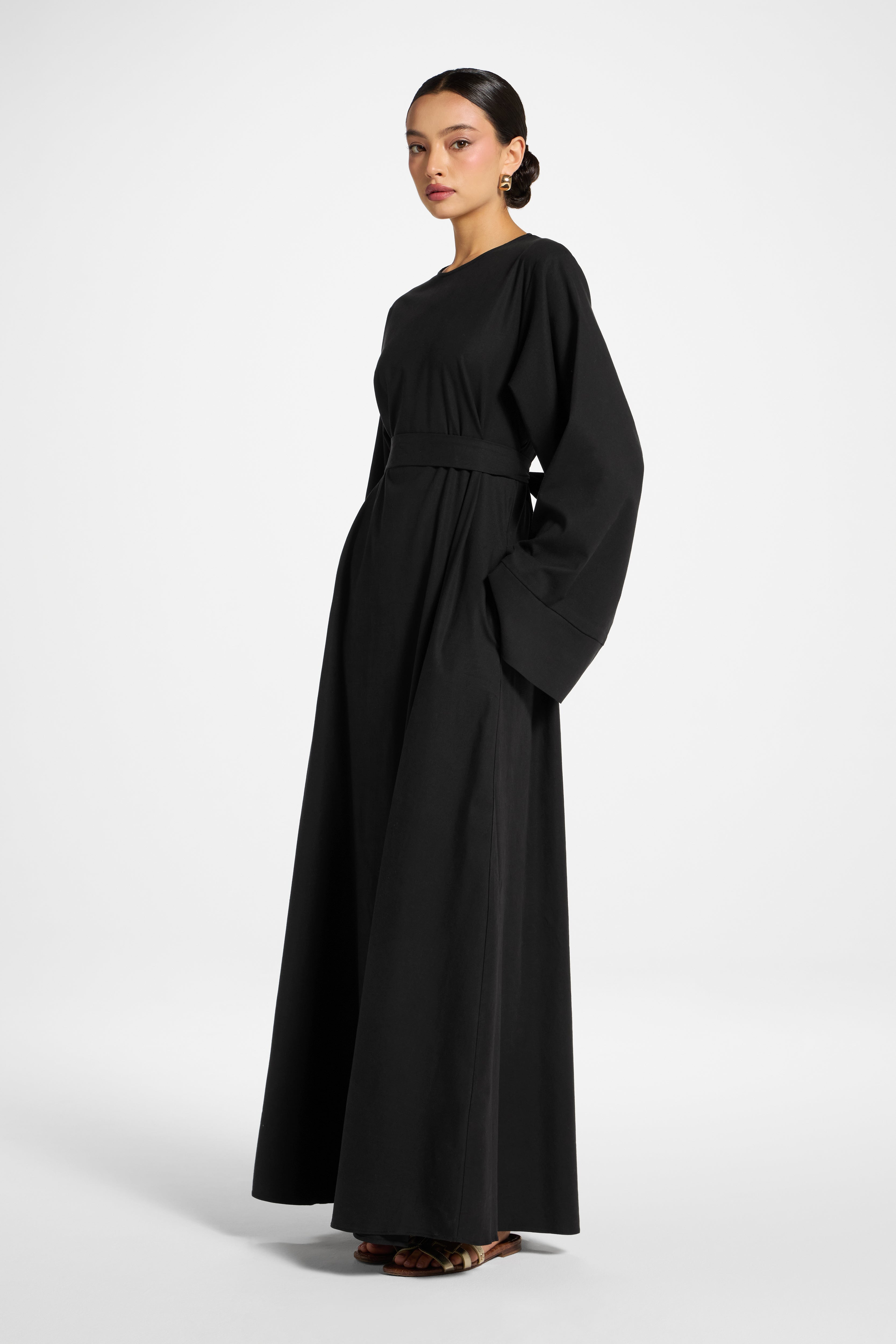 Zeina Maxi Dress - Black Abayas Veiled