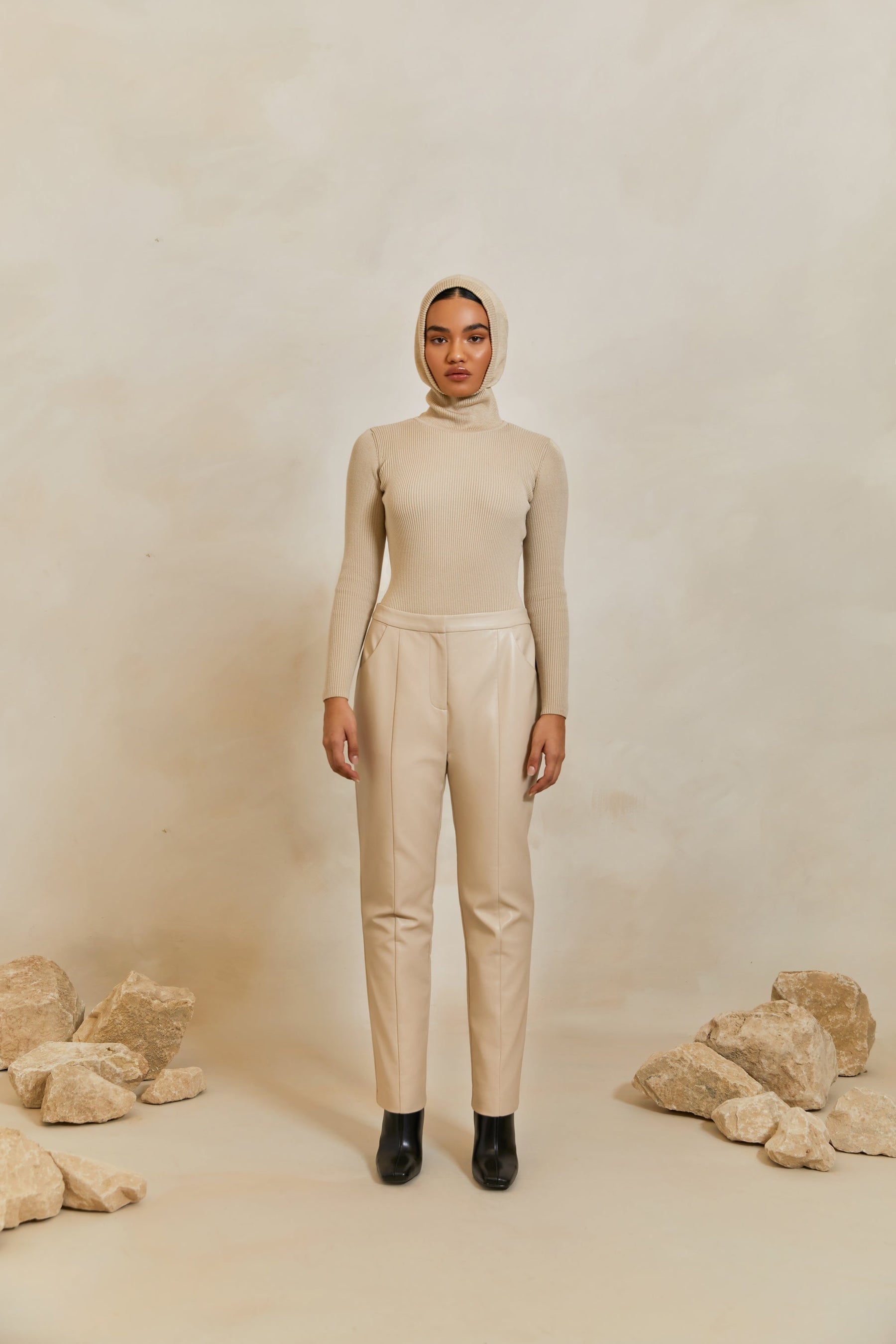 Aliyah Ribbed Knit Brief Bodysuit - Caffe saigonodysseyhotel 