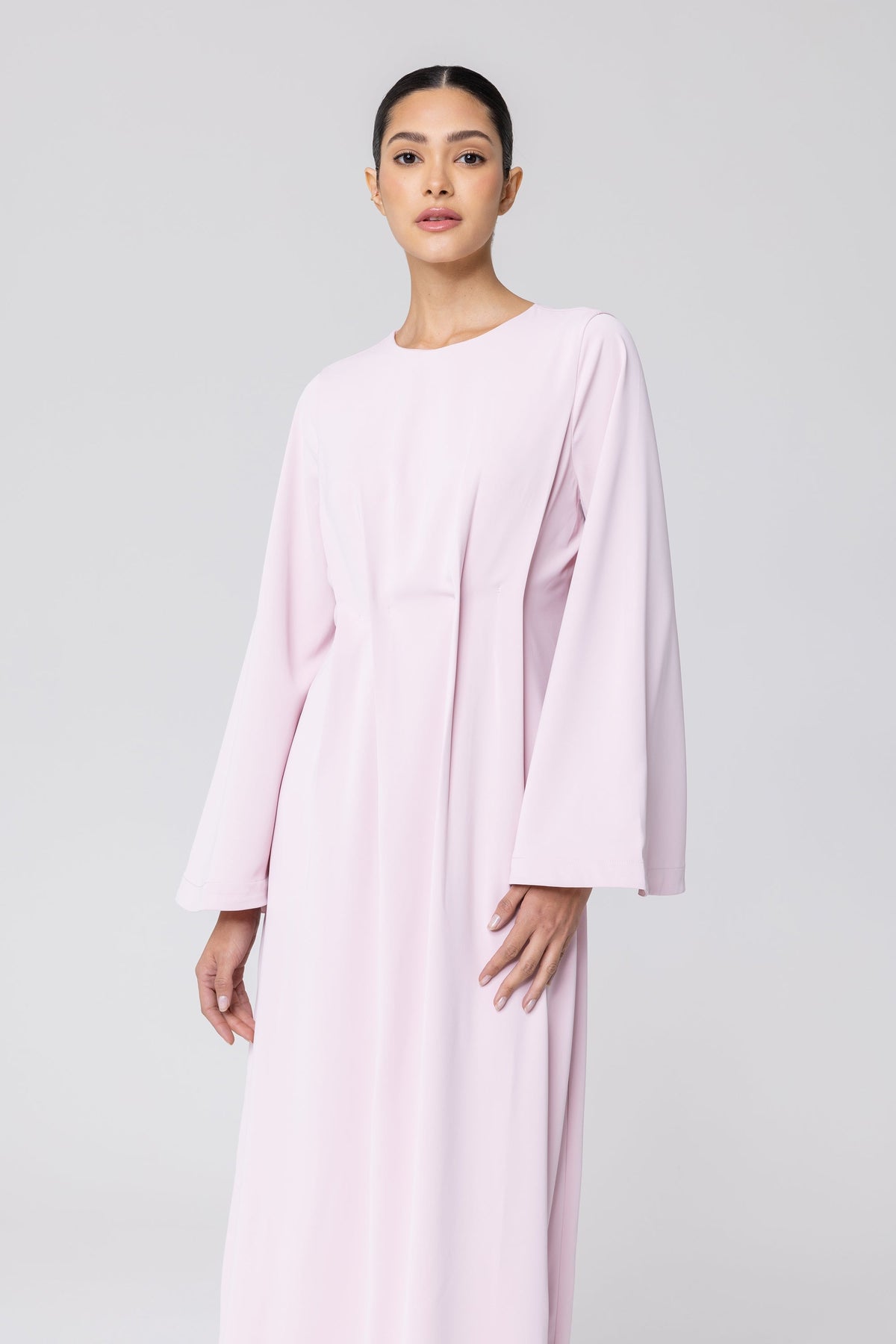 Amani Pleat Maxi Dress - Soft Pink epschoolboard 