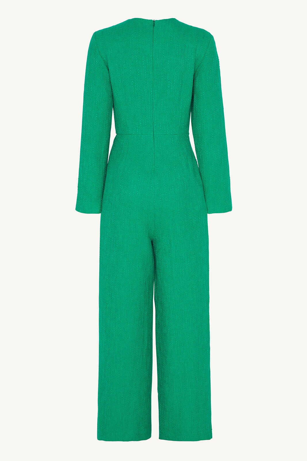 Aurora Tweed Long Sleeve Jumpsuit - Jade Clothing saigonodysseyhotel 