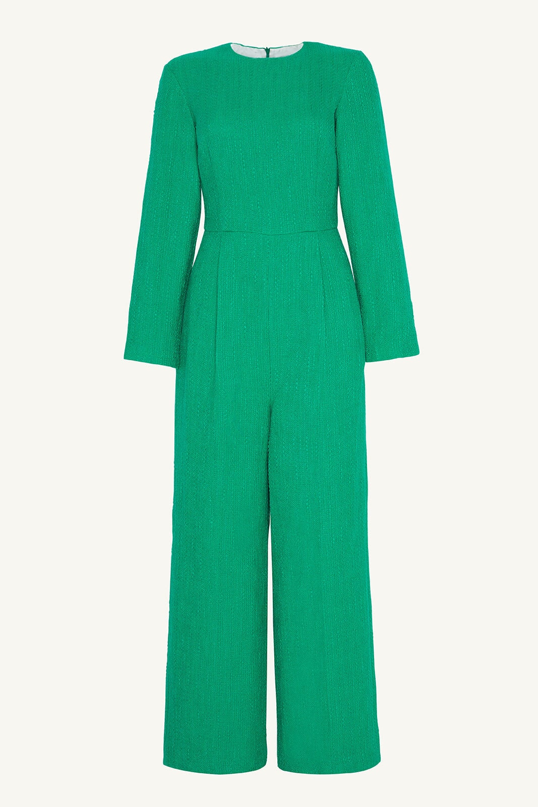 Aurora Tweed Long Sleeve Jumpsuit - Jade Clothing saigonodysseyhotel 