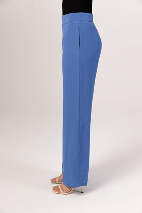 Ayla Wide Leg Trousers - Cobalt Blue epschoolboard 