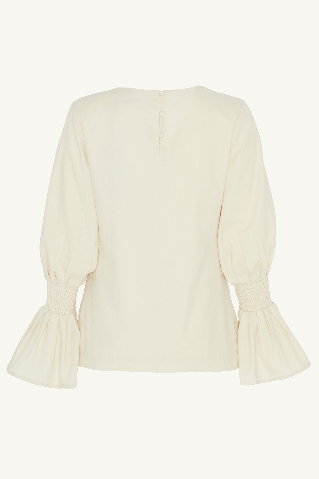 Bea Bell Sleeve Top - Off White Clothing saigonodysseyhotel 