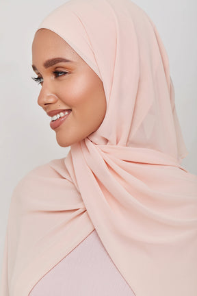 Chiffon LITE Hijab - Almost Apricot saigonodysseyhotel 