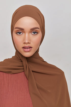 Chiffon LITE Hijab - Bison Brown epschoolboard 