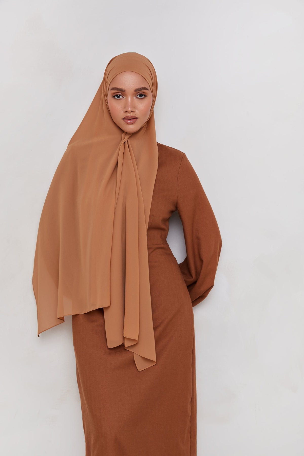 Chiffon LITE Hijab - Brown Sugar saigonodysseyhotel 