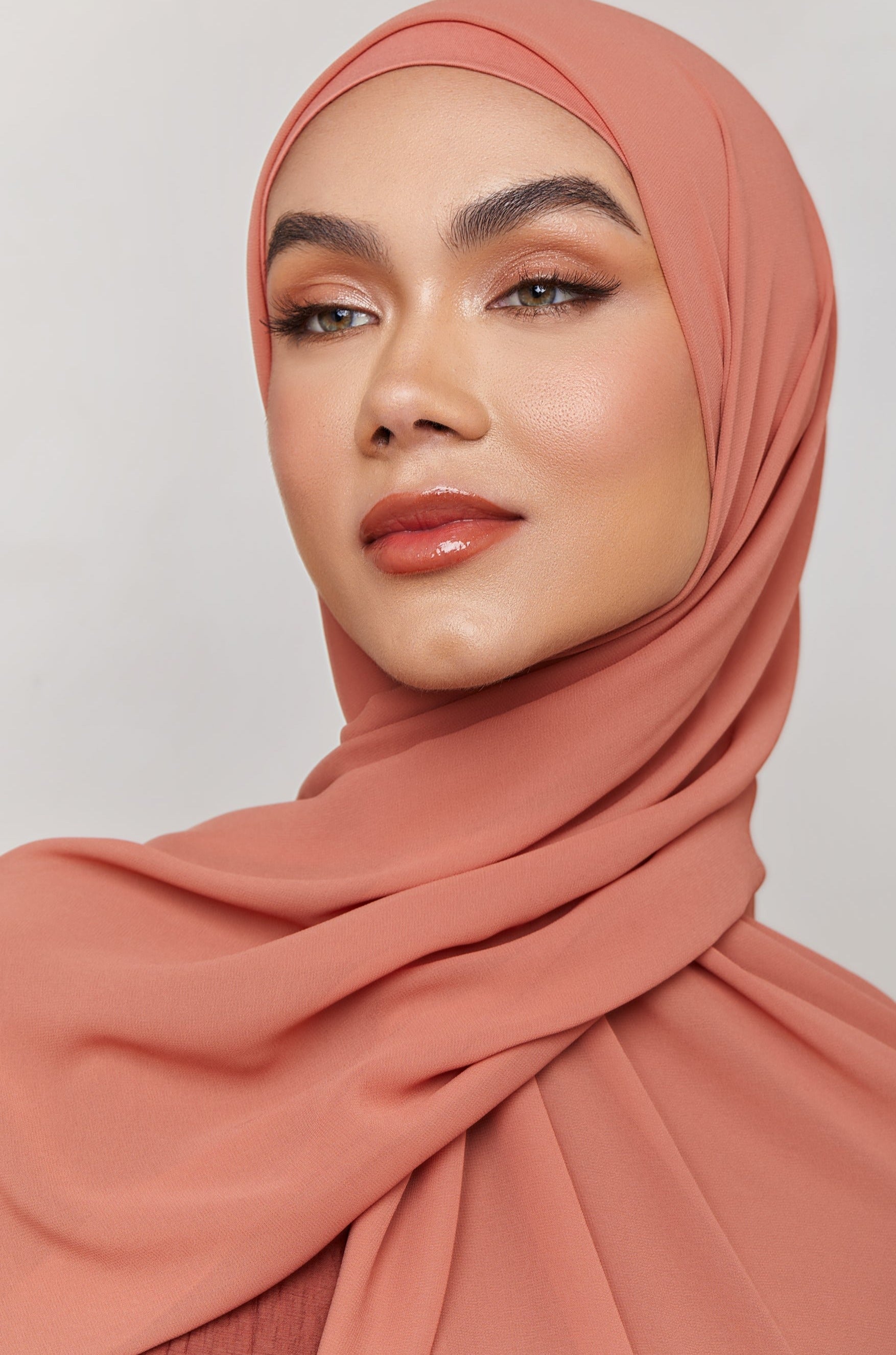 Chiffon LITE Hijab - Cedar Wood Veiled
