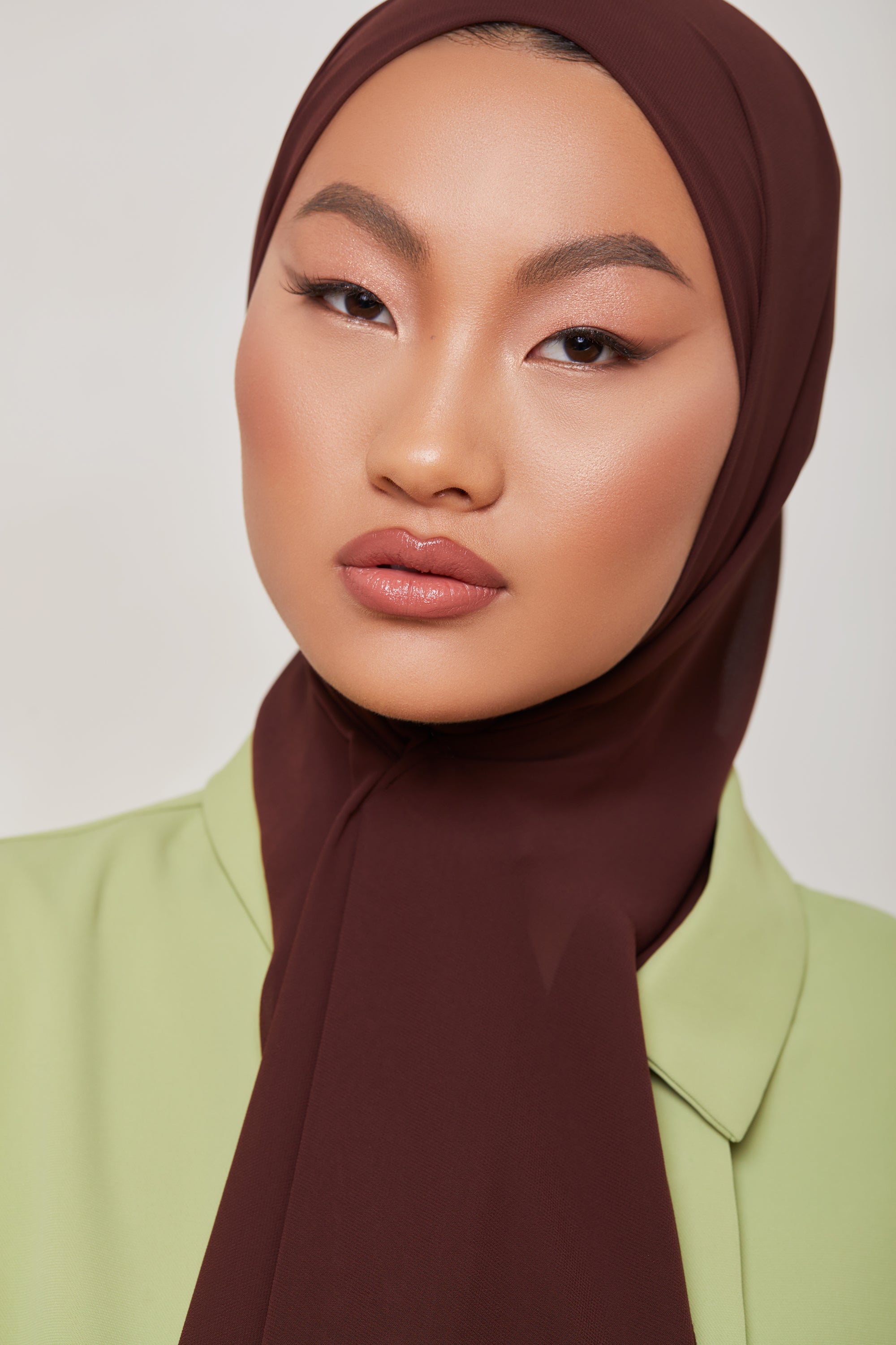 Chiffon LITE Hijab - Cocoa Bean Veiled Collection