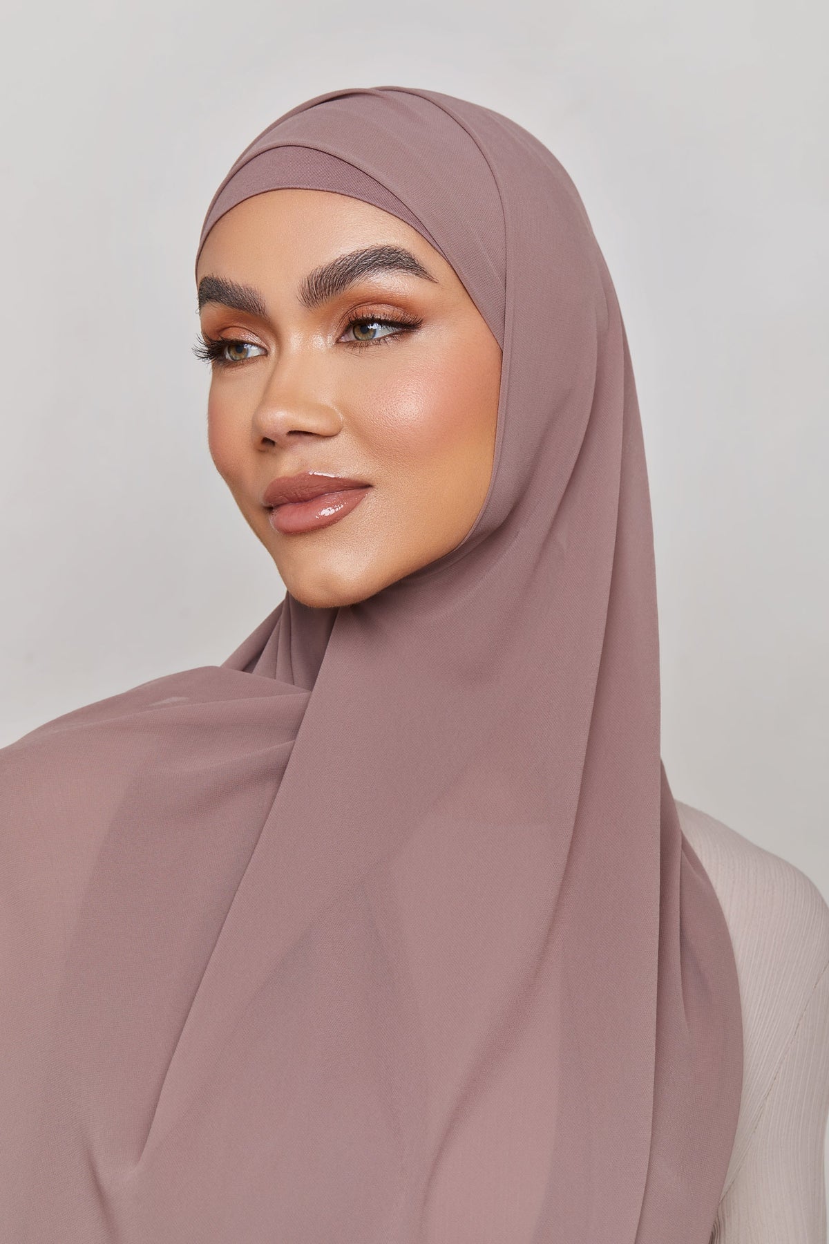 Chiffon LITE Hijab - Deep Taupe saigonodysseyhotel 