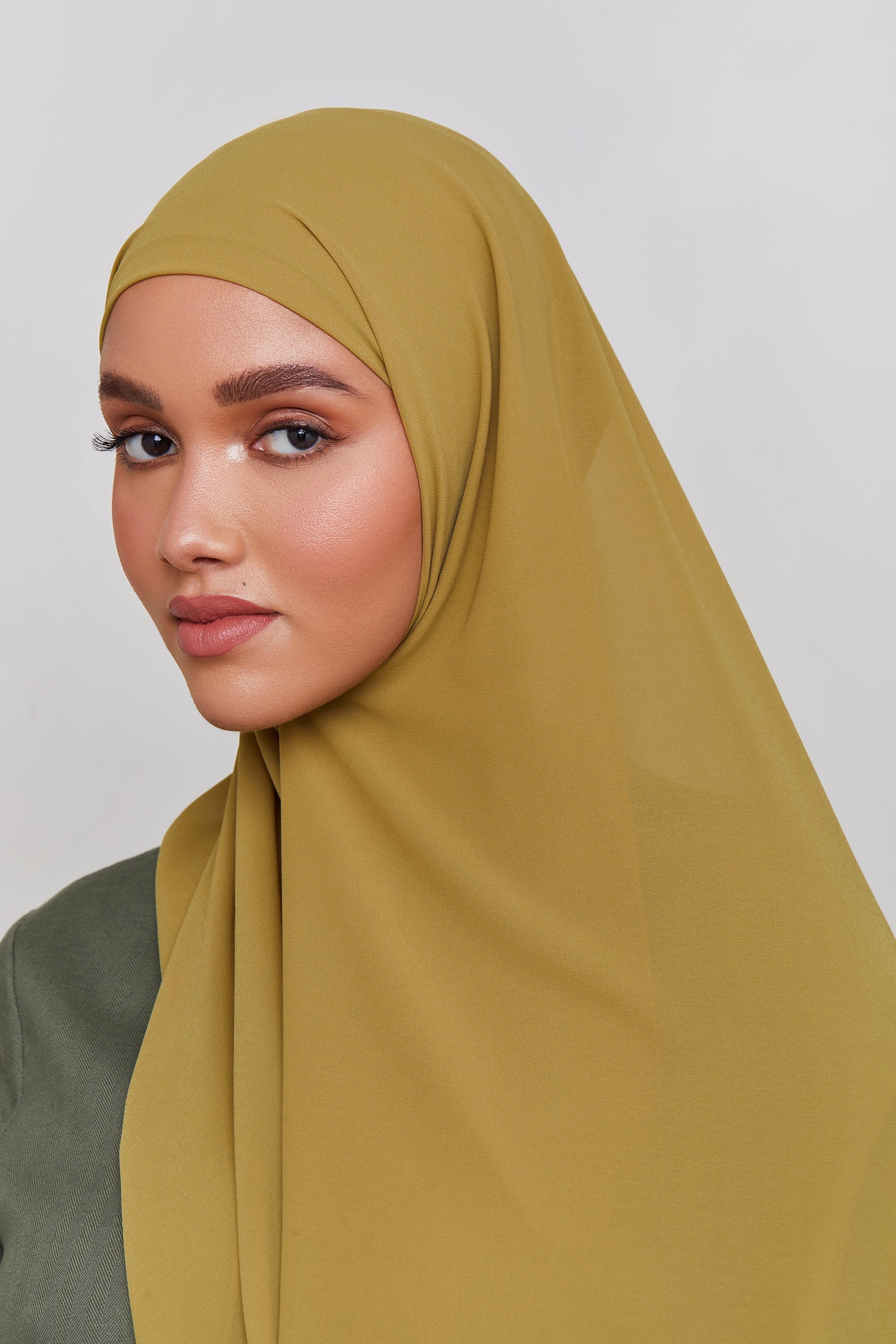 Chiffon LITE Hijab - Green Moss epschoolboard 