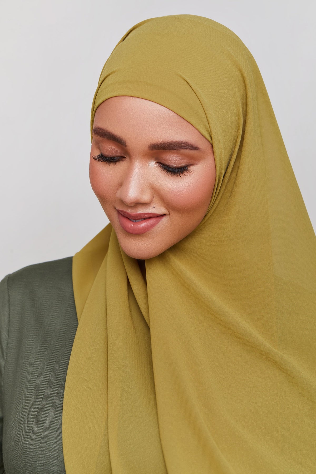 Chiffon LITE Hijab - Green Moss saigonodysseyhotel 