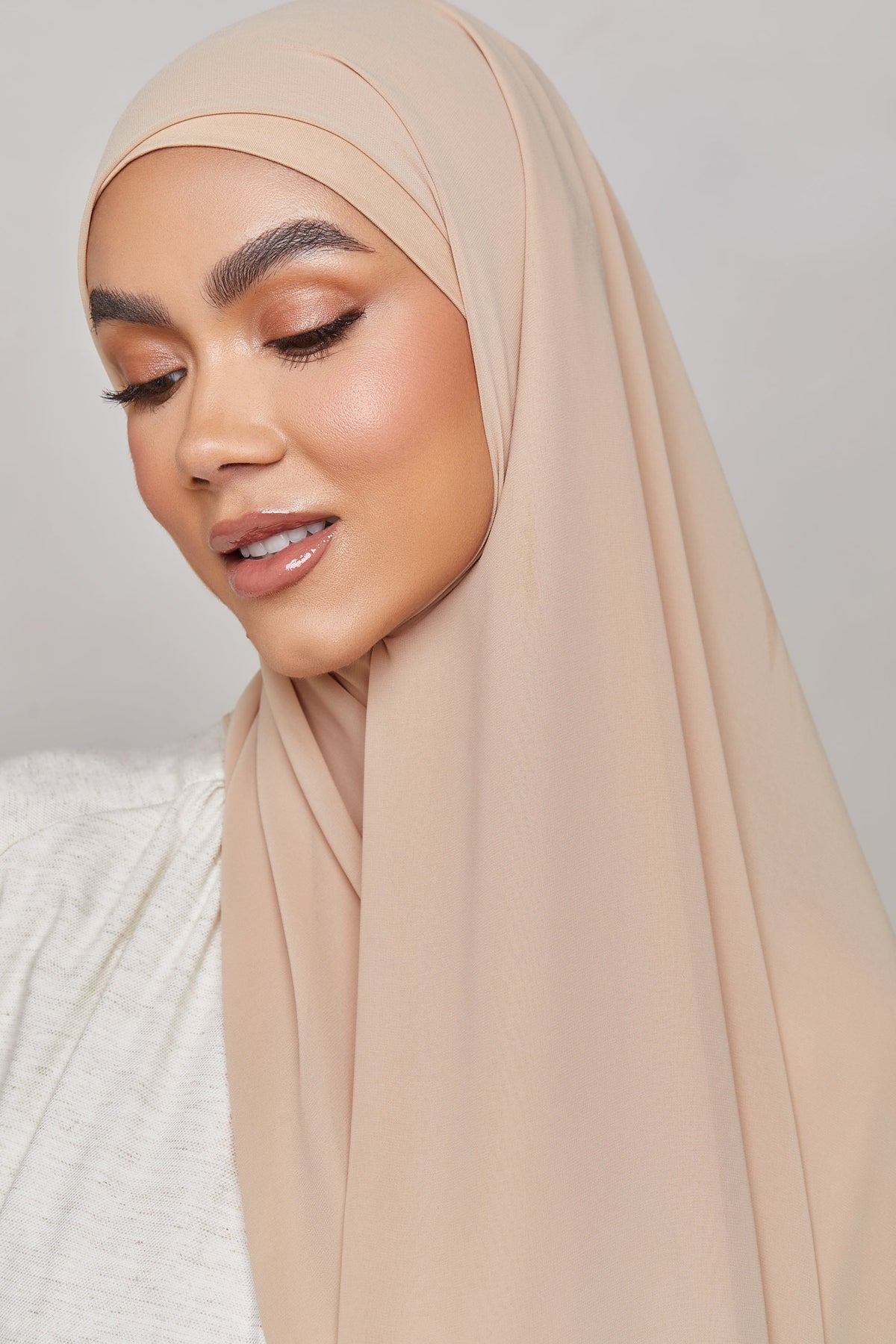 Chiffon LITE Hijab - Light Taupe epschoolboard 