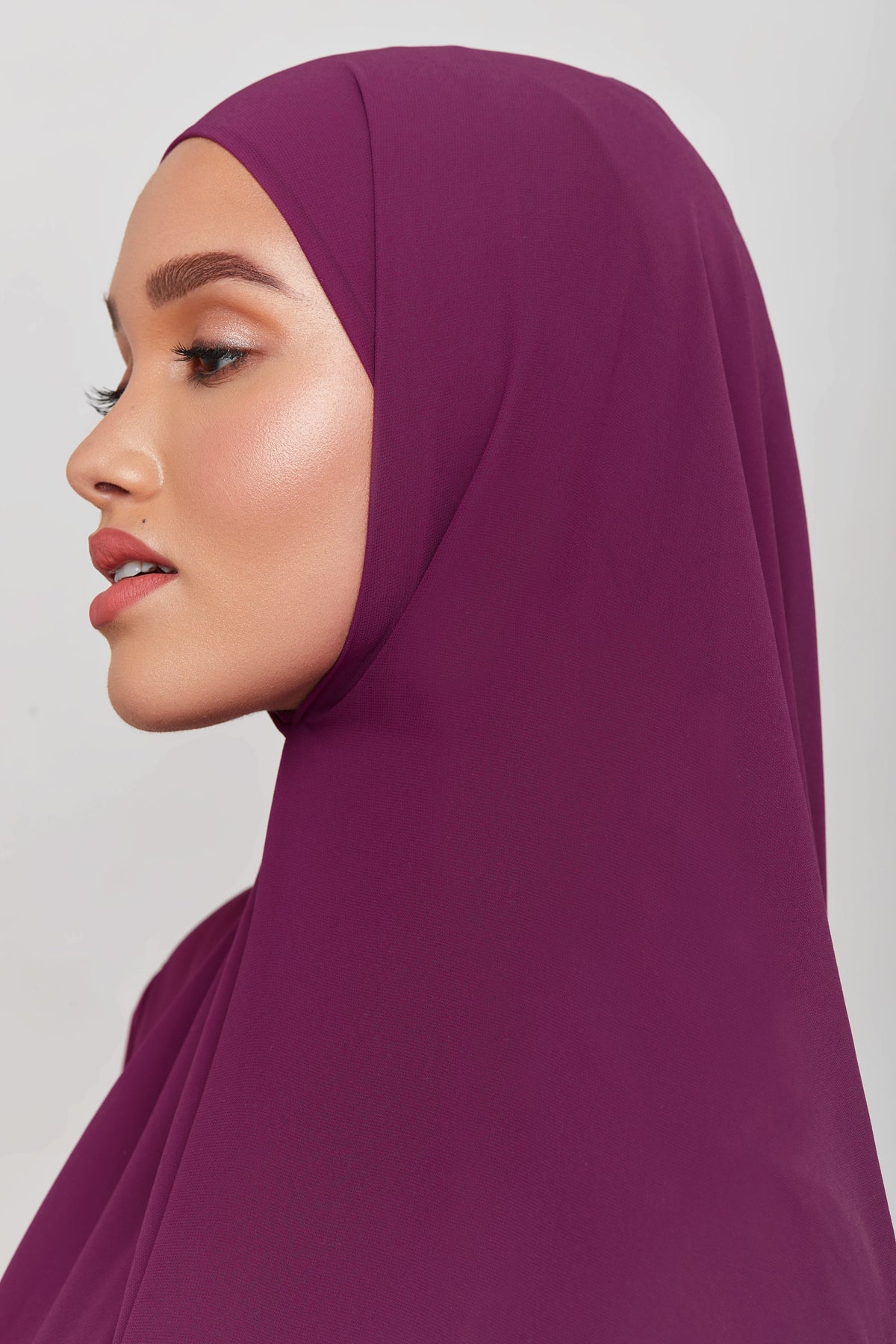 Chiffon LITE Hijab - Magenta Purple epschoolboard 