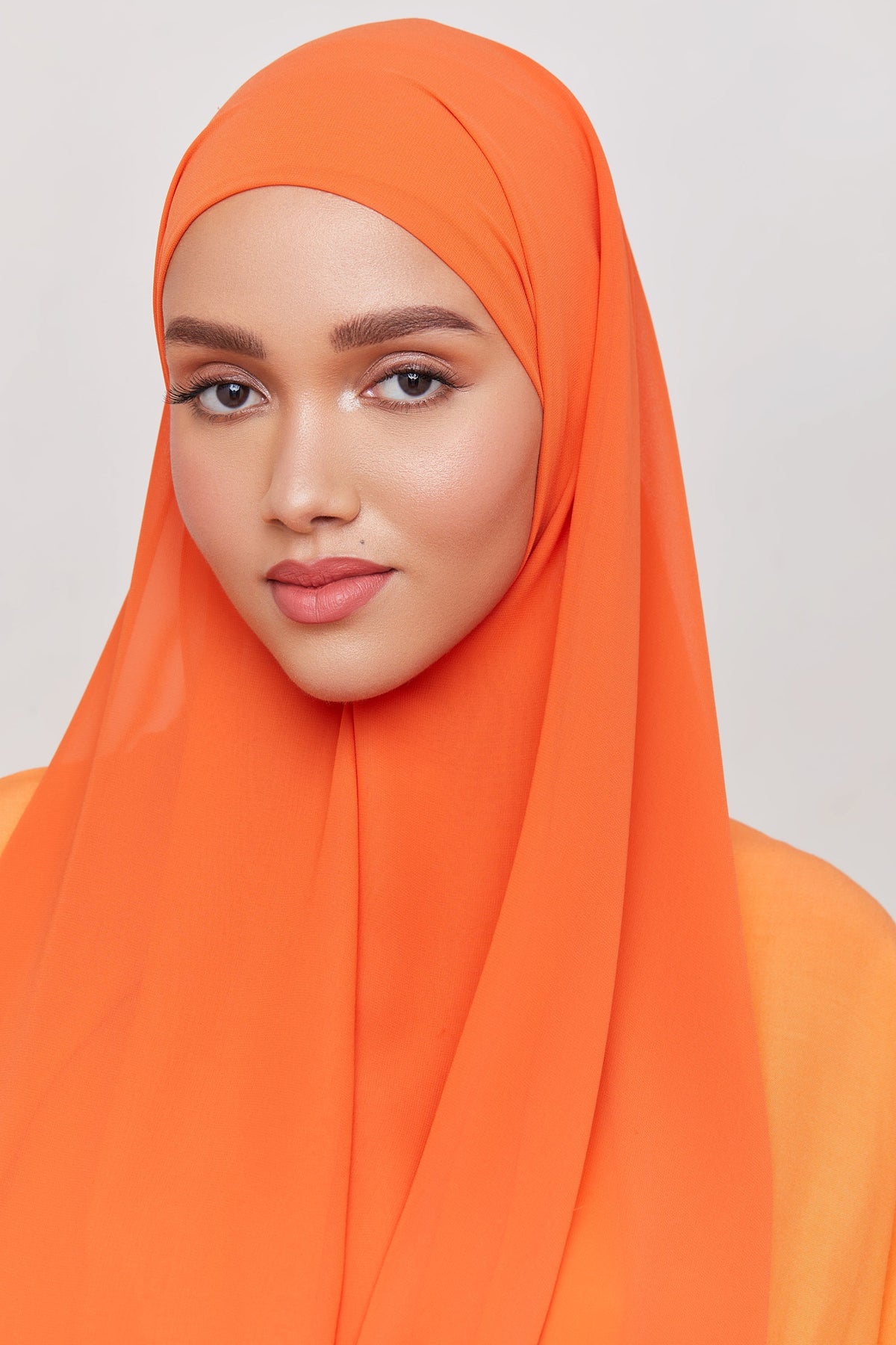 Chiffon LITE Hijab - Papaya saigonodysseyhotel 