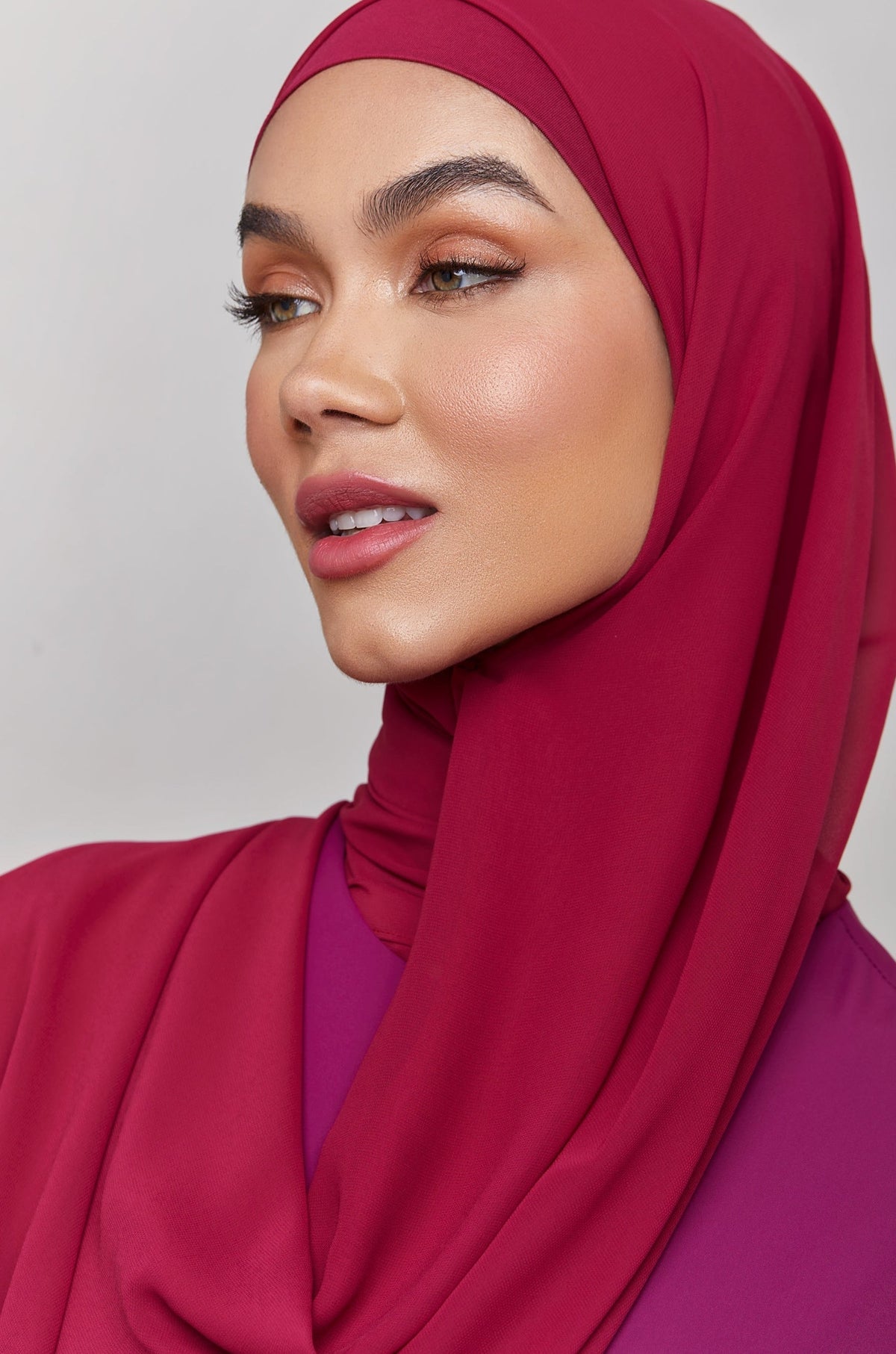 Chiffon LITE Hijab - Purple Anemone epschoolboard 