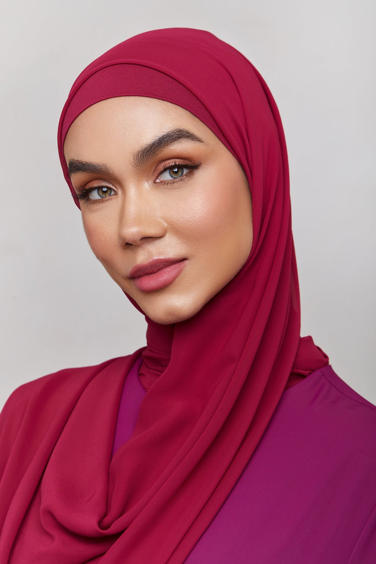Chiffon LITE Hijab - Purple Anemone epschoolboard 