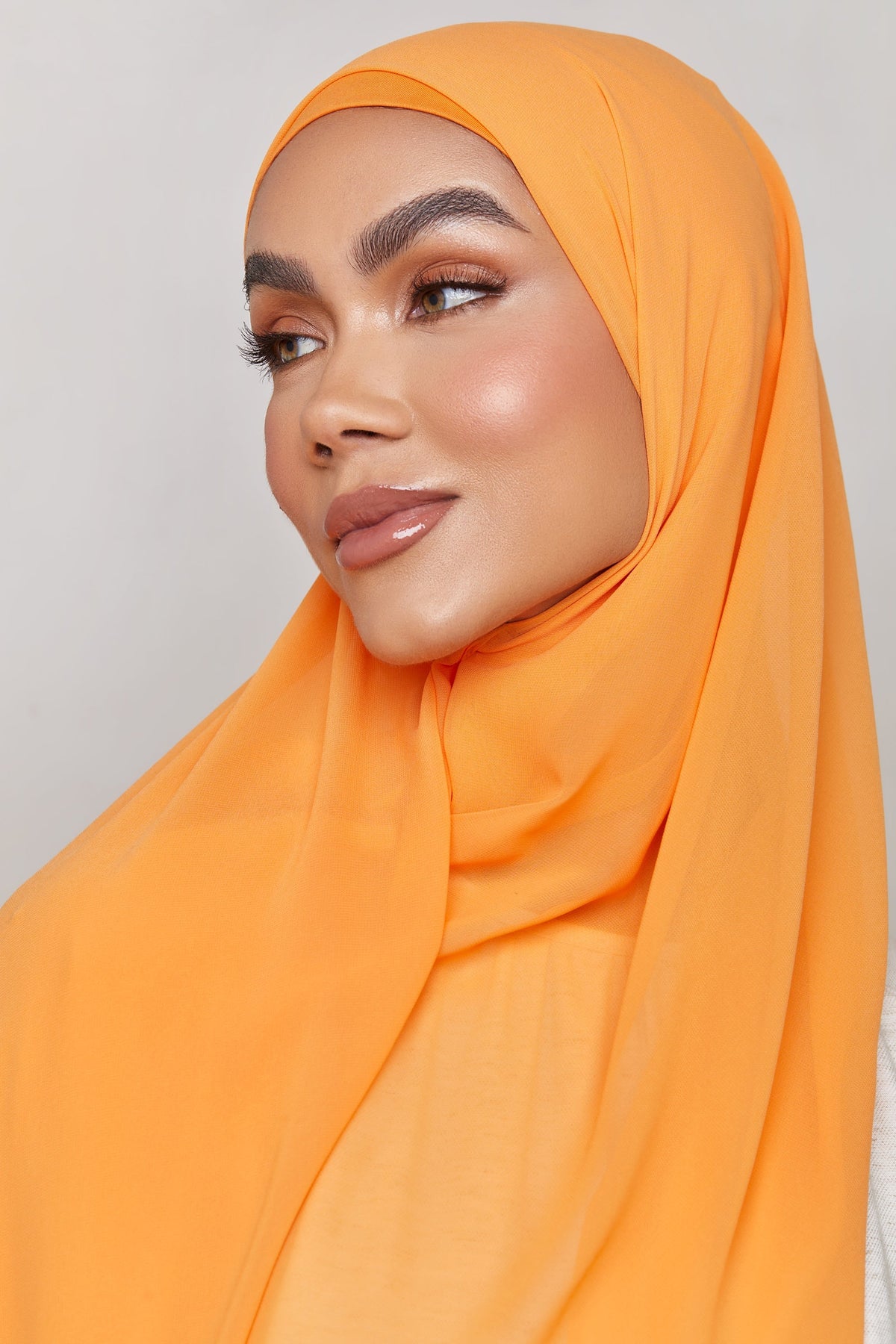 Chiffon LITE Hijab - Tangerine saigonodysseyhotel 