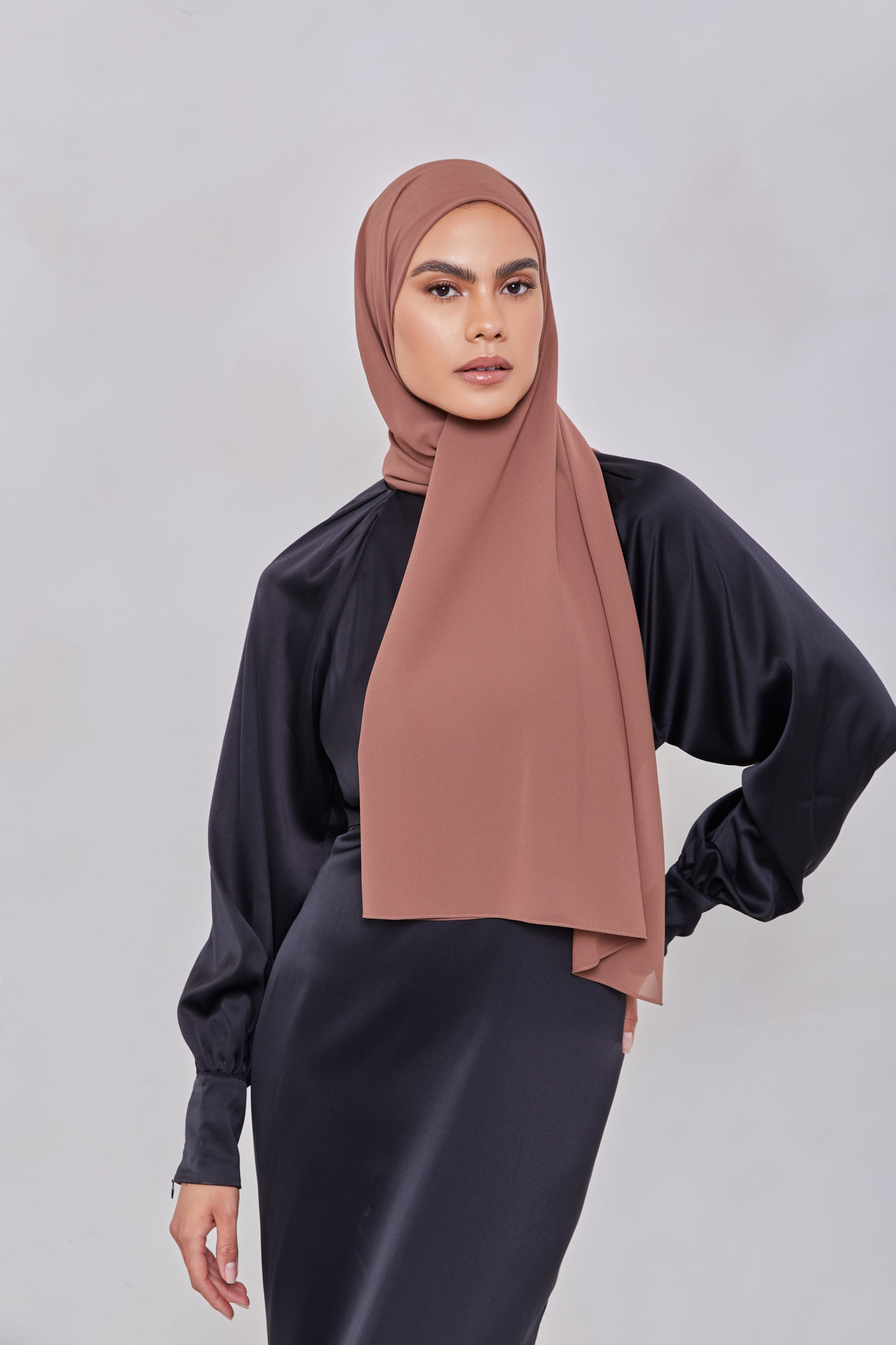 Essential Chiffon Hijab - Clove Accessories Veiled Collection