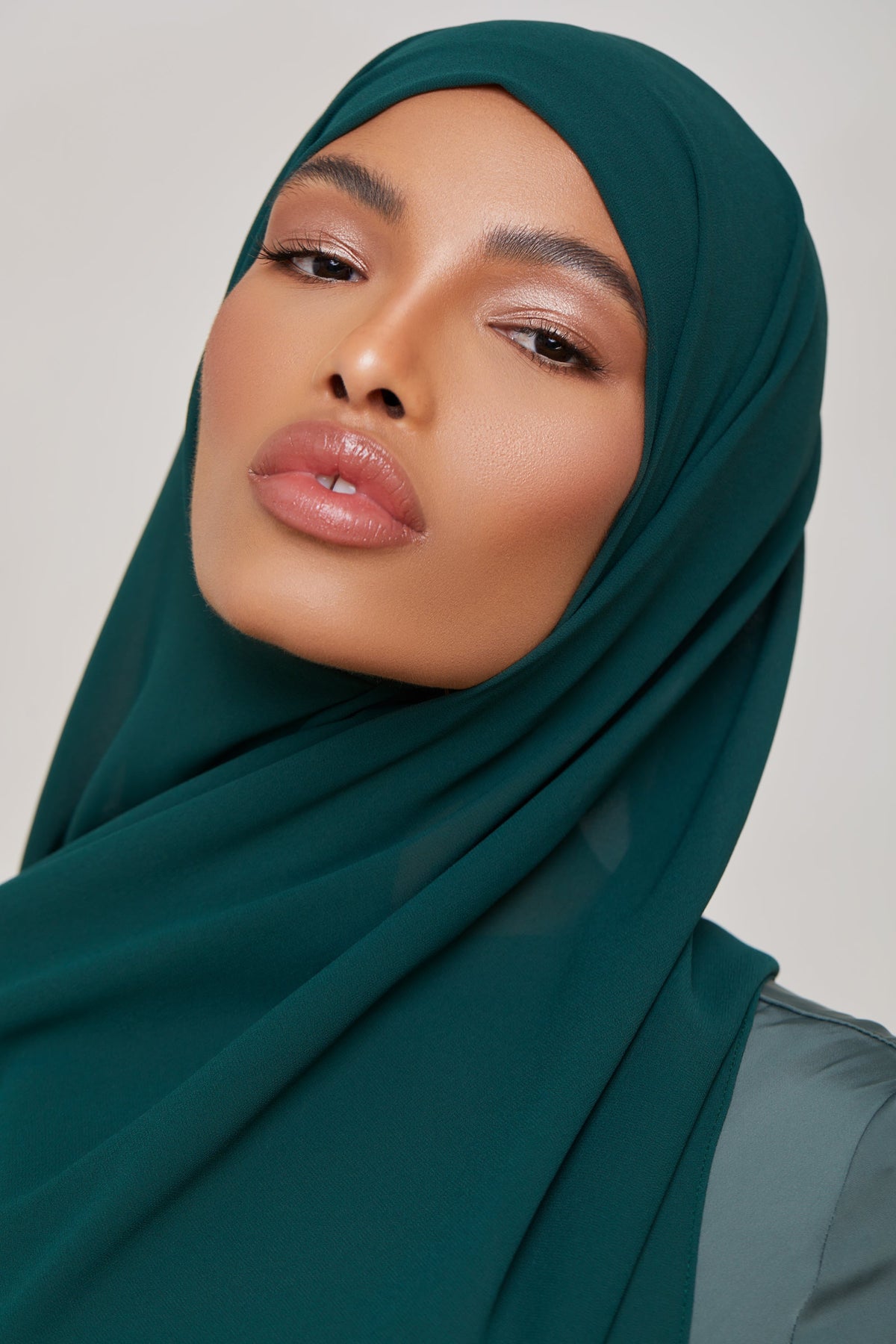 Essential Chiffon Hijab - Deep Teal Scarves & Shawls epschoolboard 