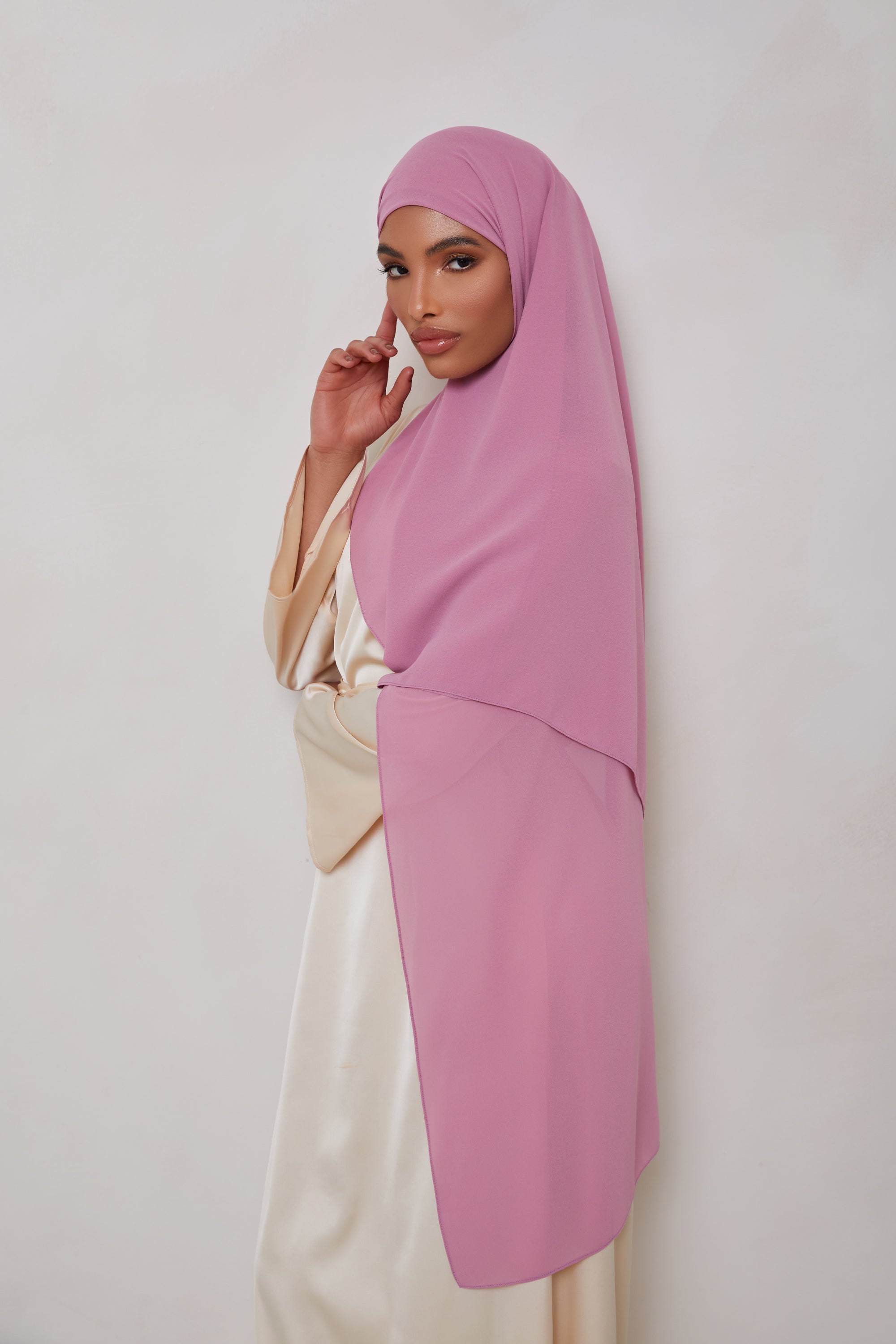 Essential Chiffon Hijab - Mauve Scarves & Shawls Veiled Collection