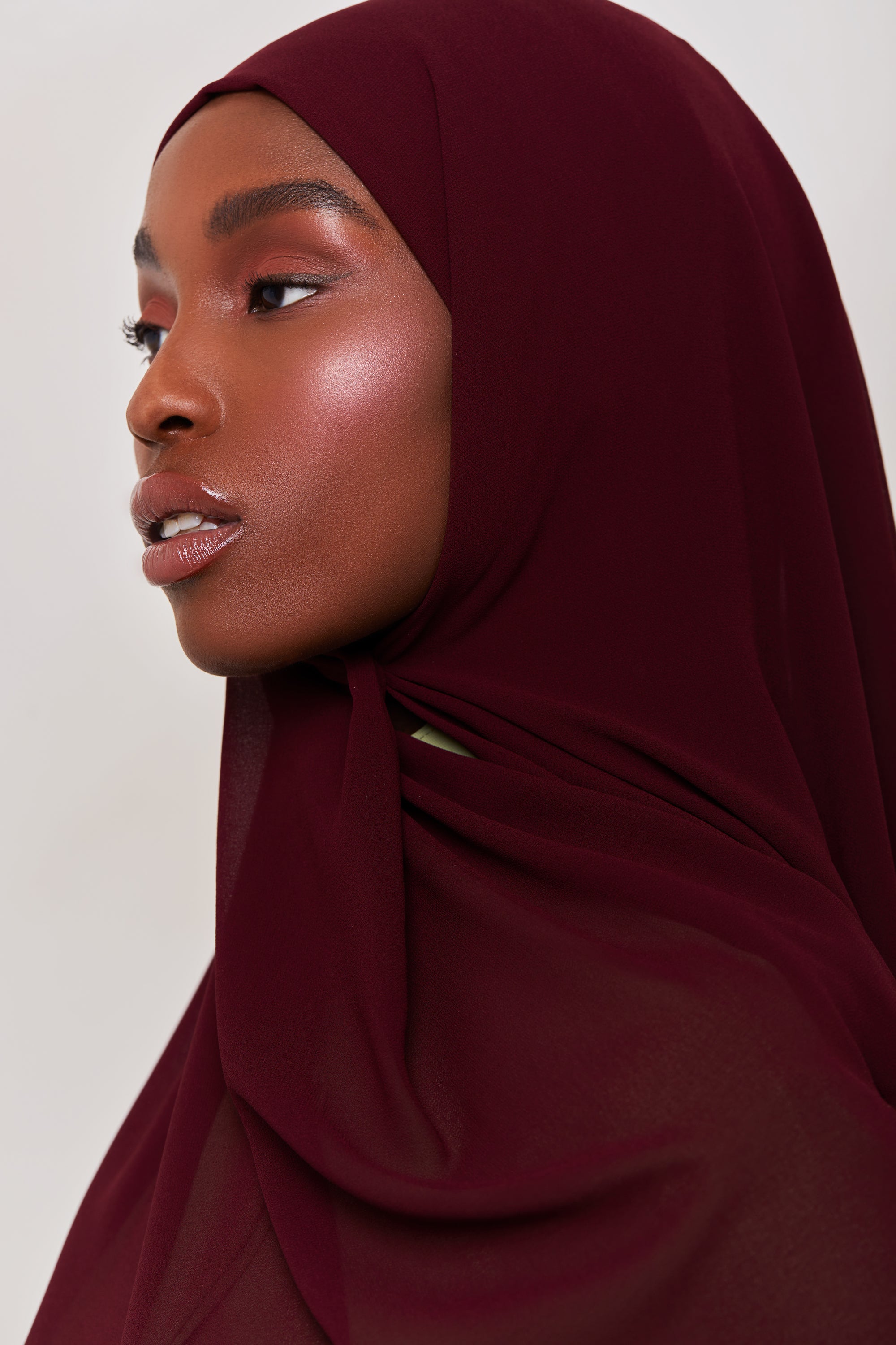 Essential Chiffon Hijab - Merlot Scarves & Shawls Veiled Collection