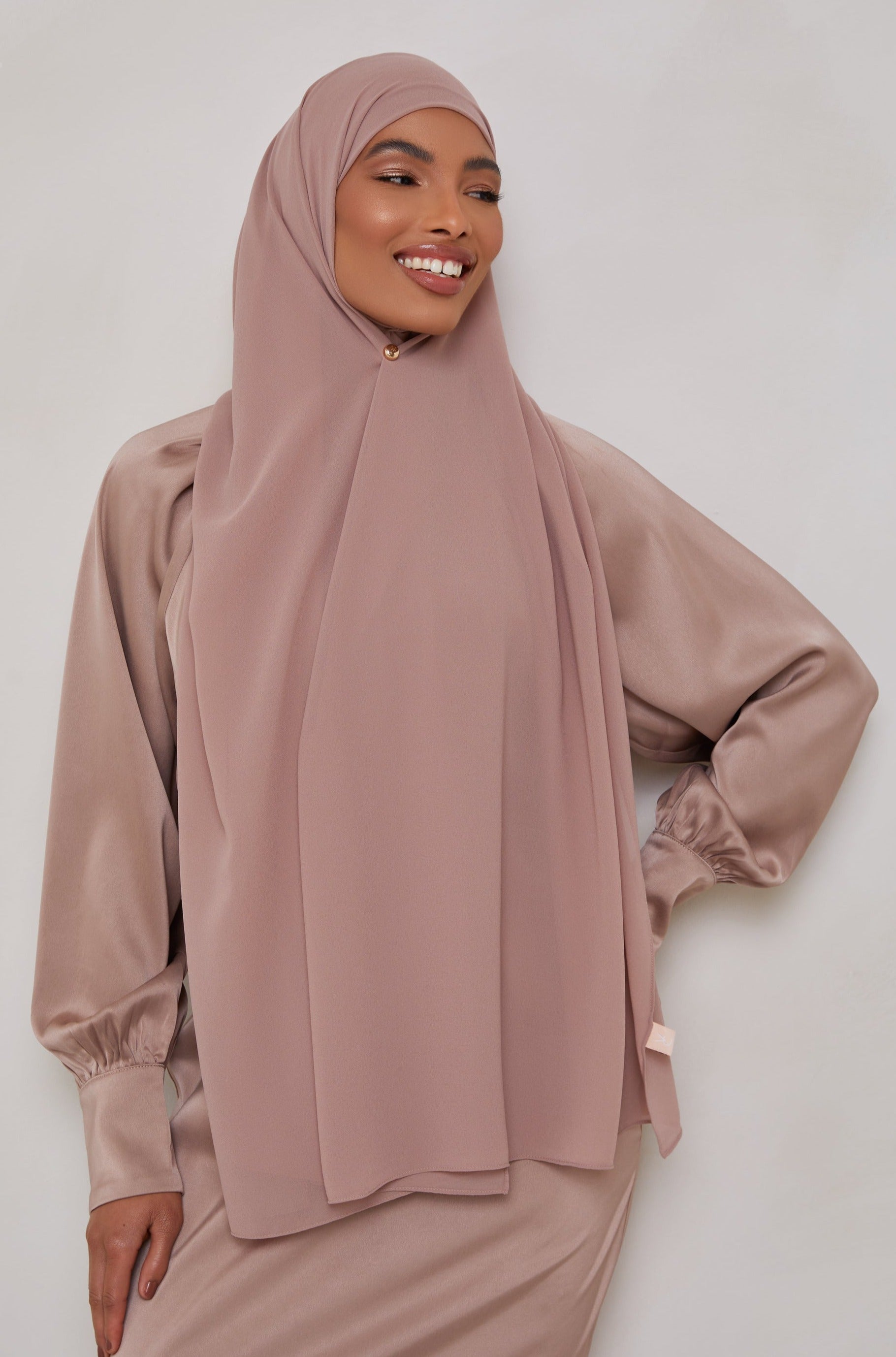Essential Chiffon Hijab - Mink Scarves & Shawls Veiled Collection