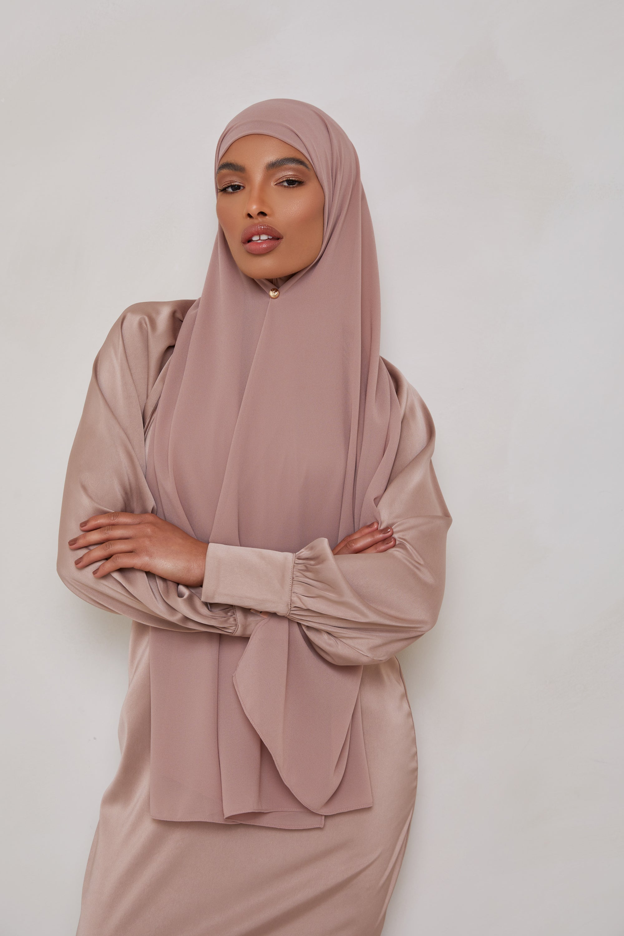 Essential Chiffon Hijab - Mink Scarves & Shawls Veiled Collection