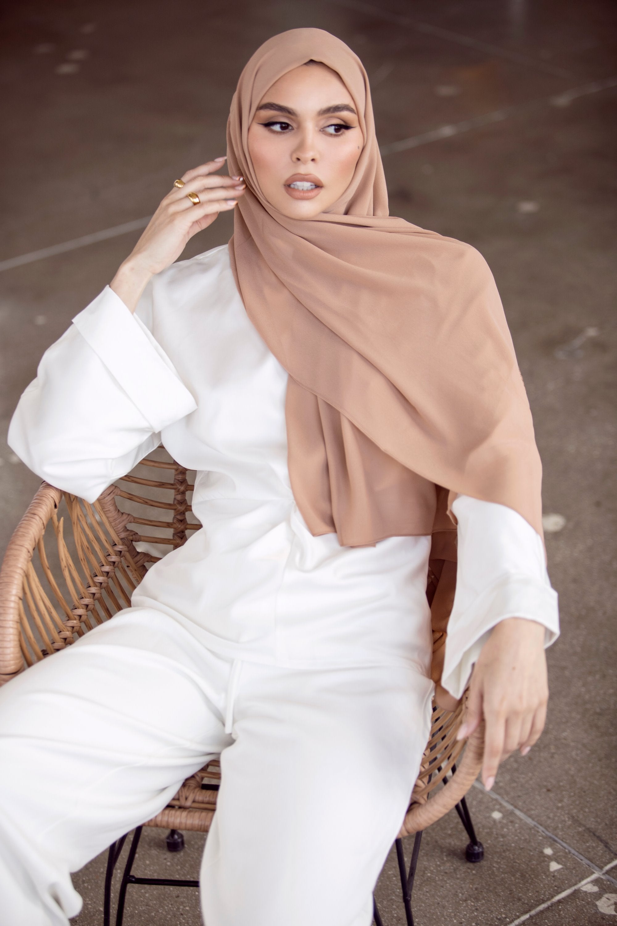 Essential Chiffon Hijab - Natural saigonodysseyhotel 