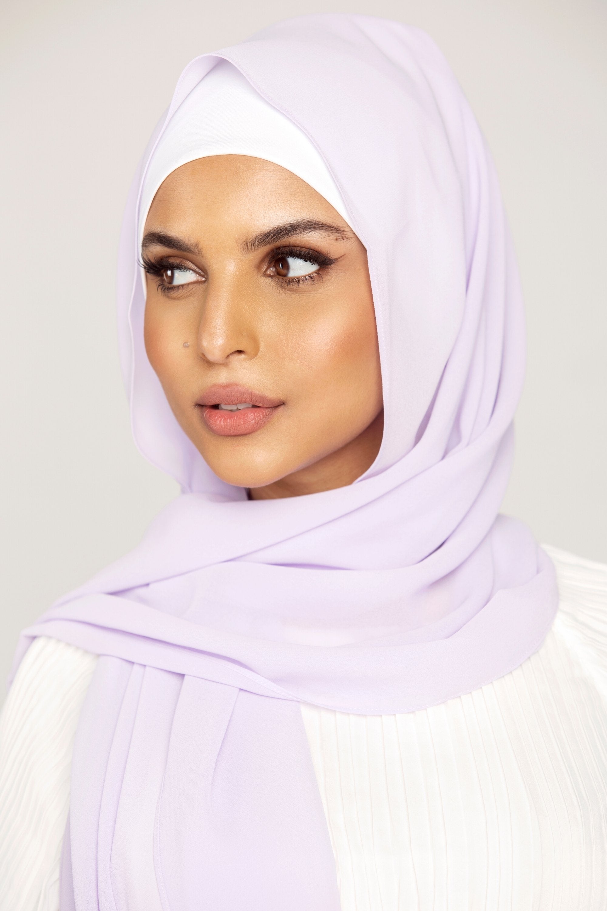 Essential Chiffon Hijab - Pastel Lilac Scarves & Shawls epschoolboard 