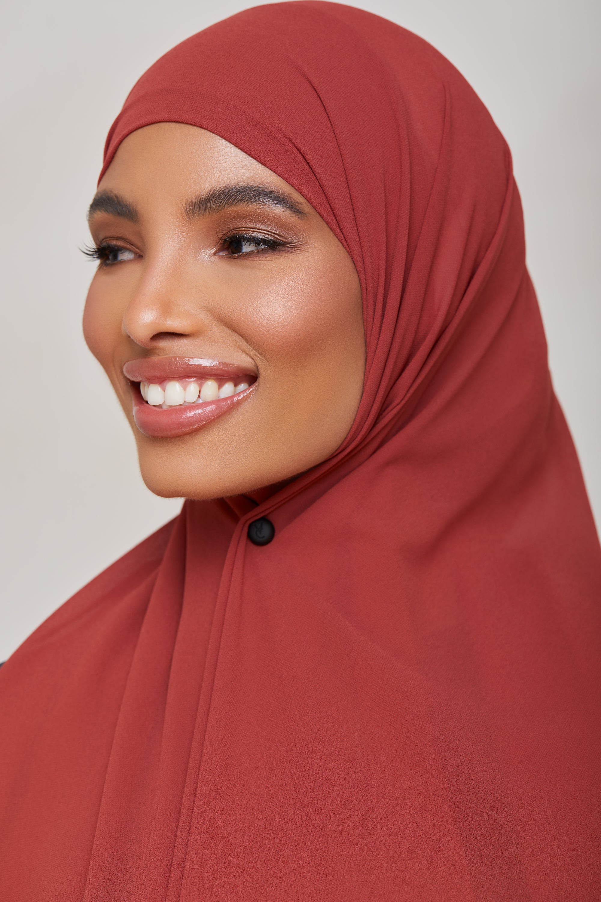 Ribbed Jersey Hijab-Terra Cotta